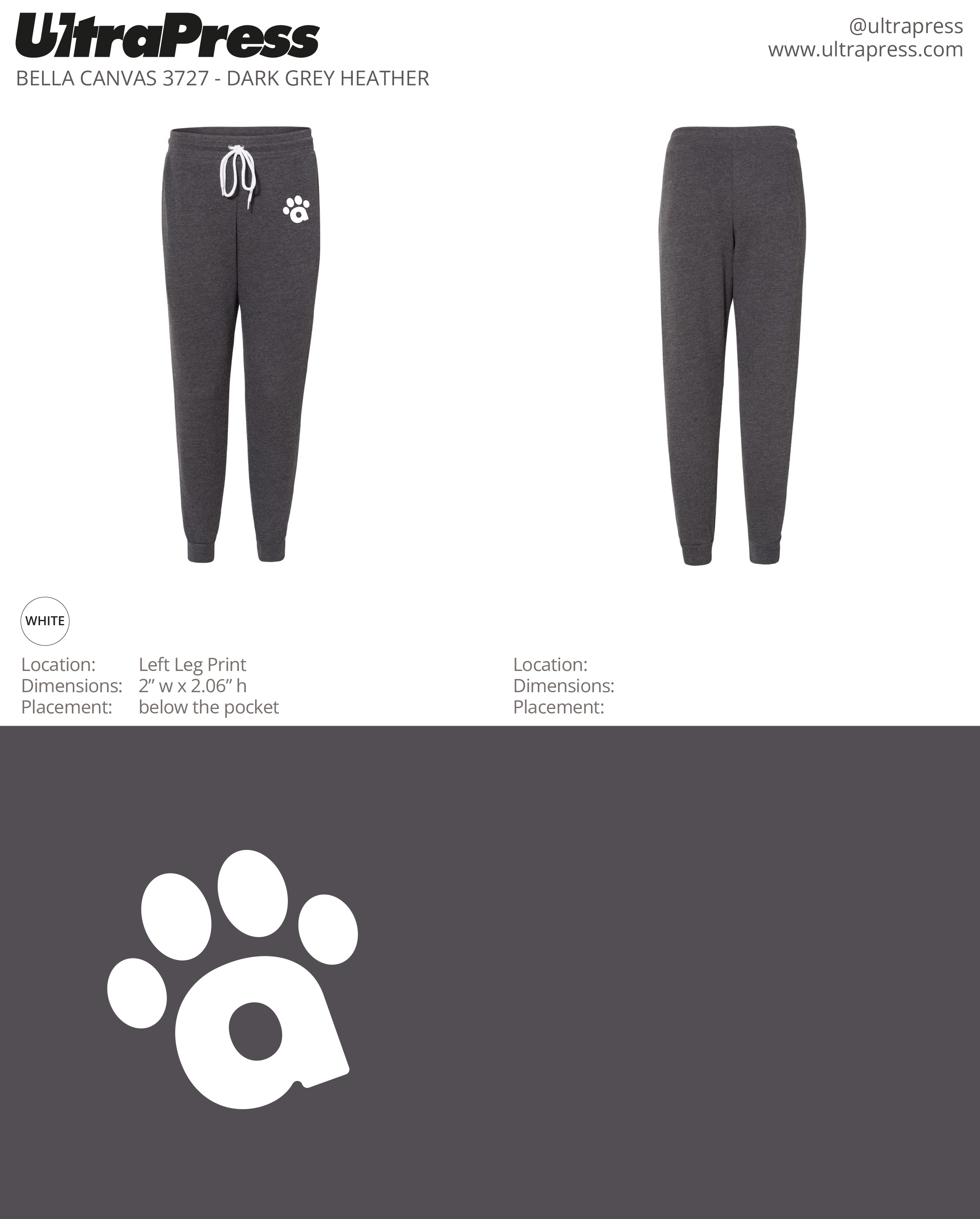 UP-SP-61795 Paw Print 12 Min Qty (Bulk)