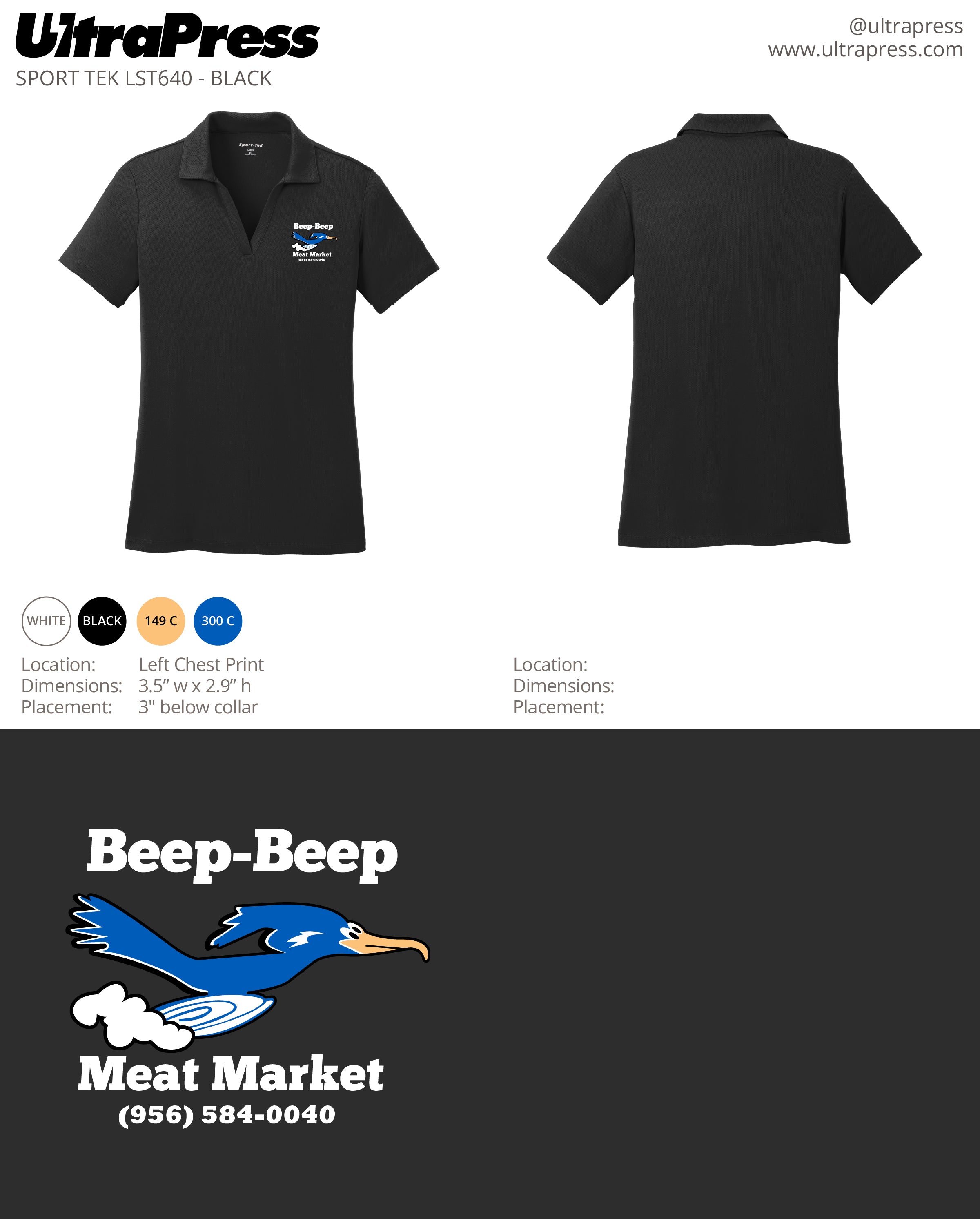 UP-SP-62350 Beep Beep Meat Market White Ink 24 Min Qty (Bulk)