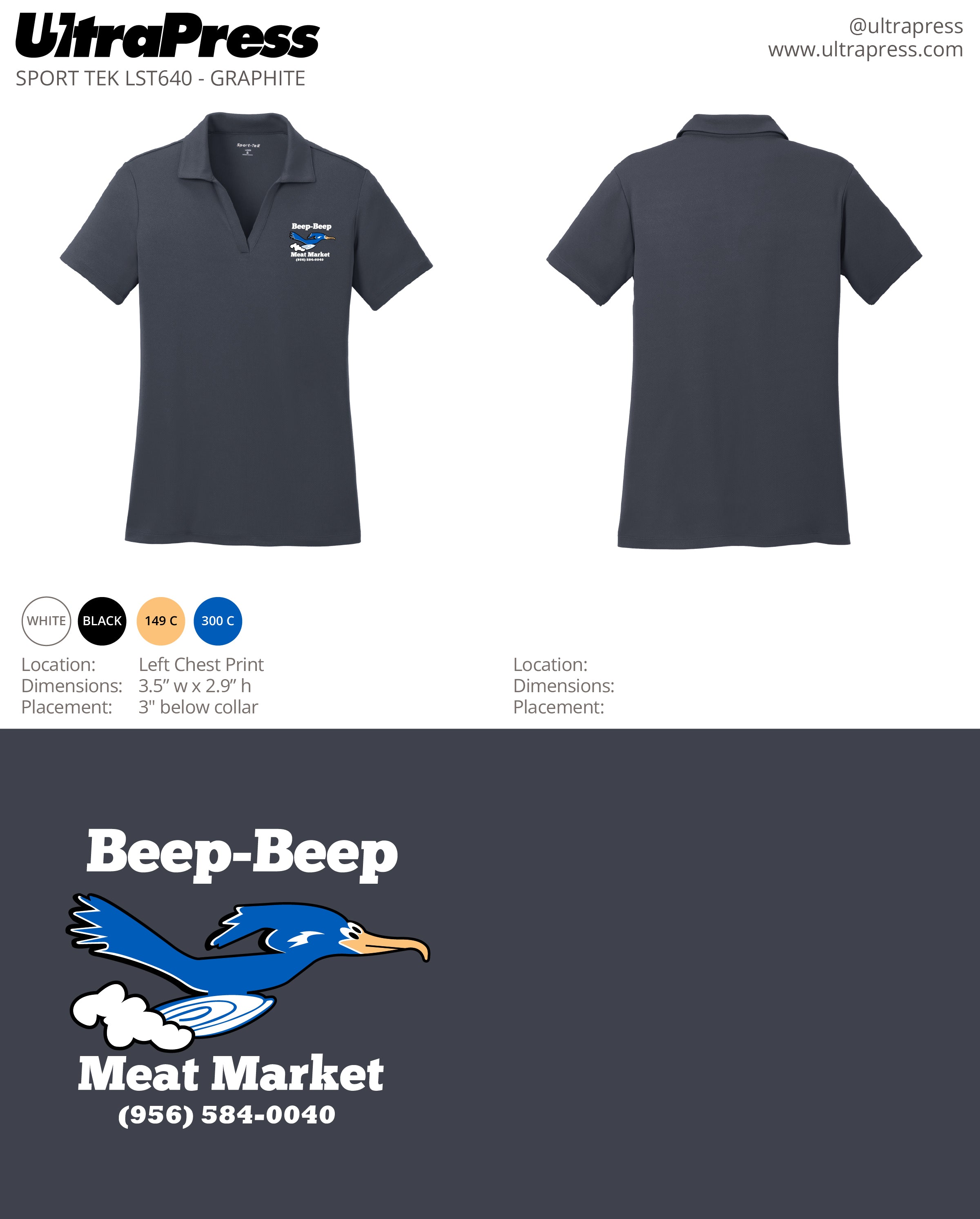 UP-SP-62350 Beep Beep Meat Market White Ink 24 Min Qty (Bulk)