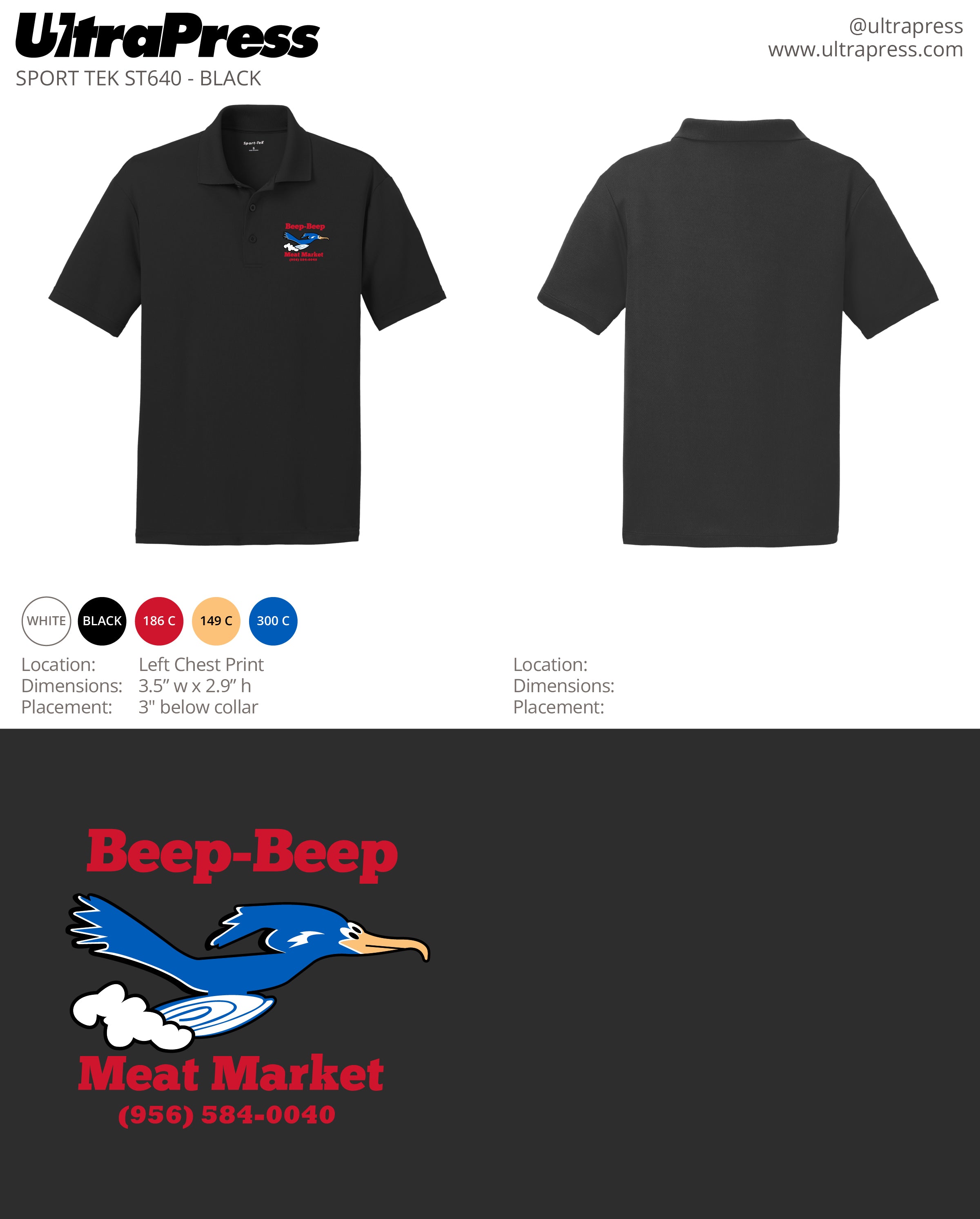 UP-SP-62350 Beep Beep Meat Market Red Ink 24 Min Qty (Bulk)