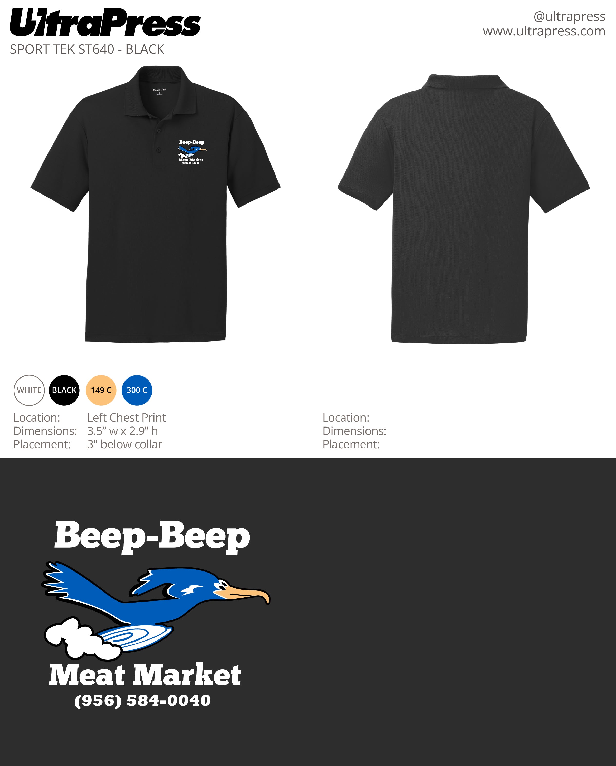 UP-SP-62350 Beep Beep Meat Market White Ink 24 Min Qty (Bulk)