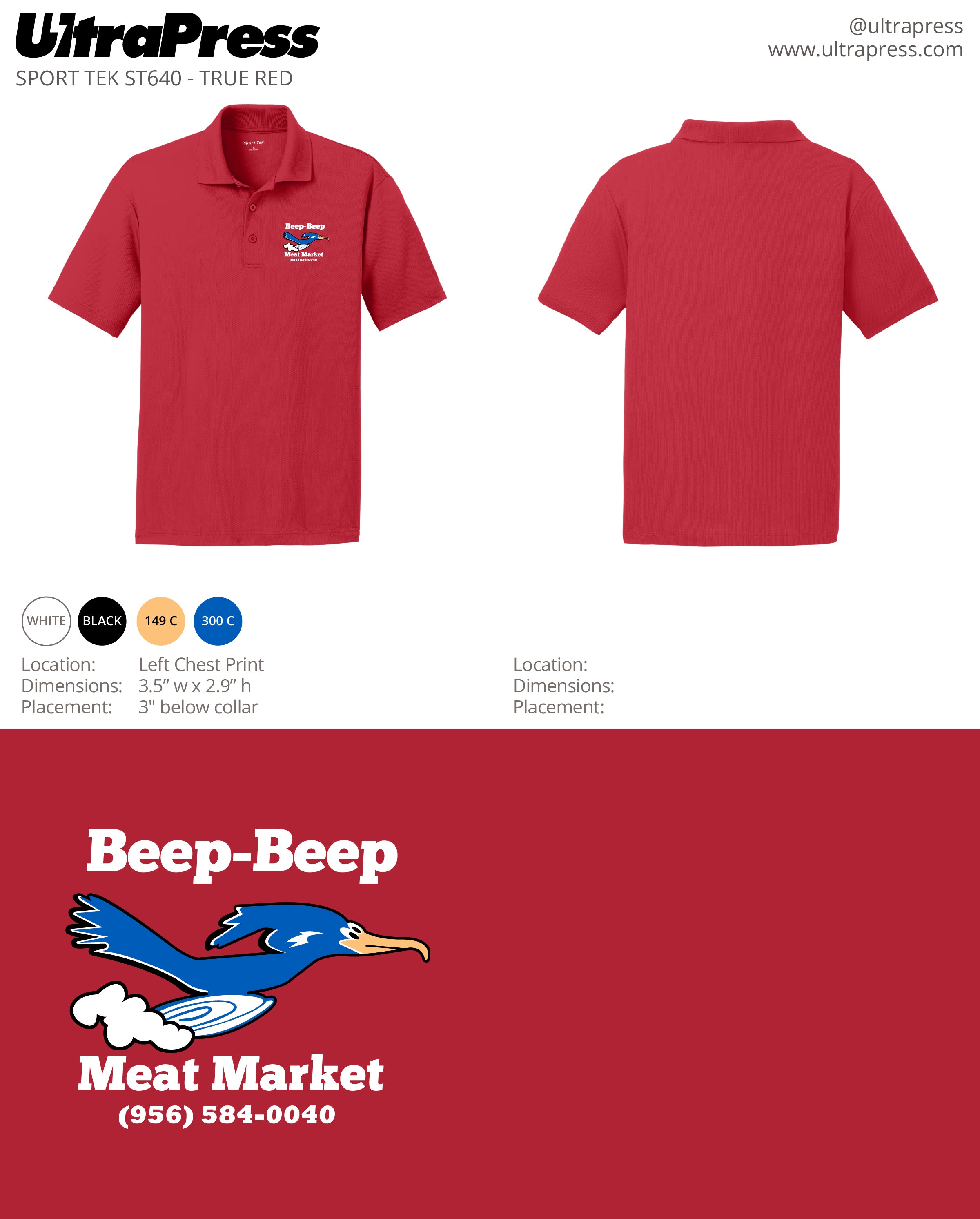 UP-SP-62350 Beep Beep Meat Market White Ink 24 Min Qty (Bulk)