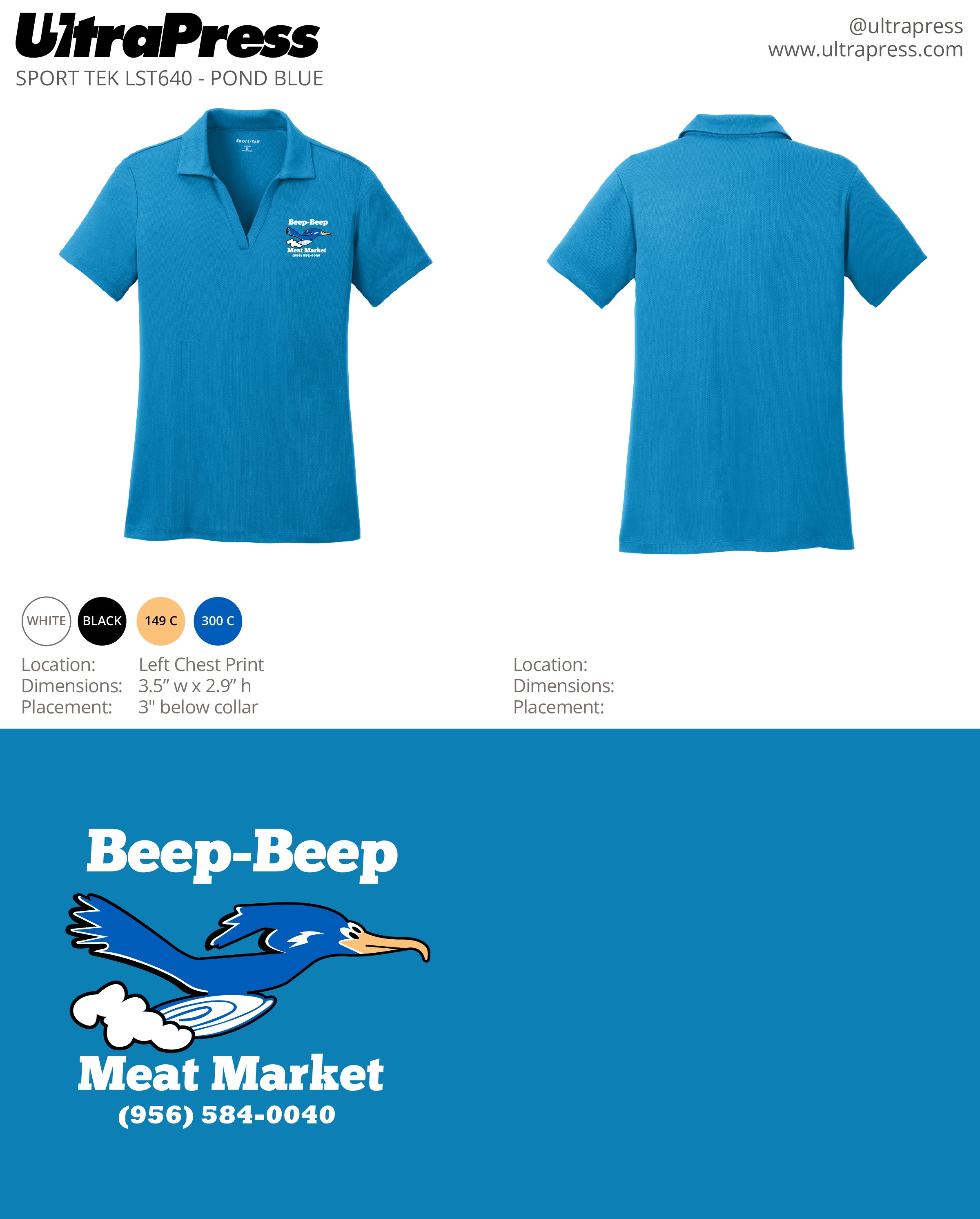 UP-SP-62350 Beep Beep Meat Market White Ink 24 Min Qty (Bulk)