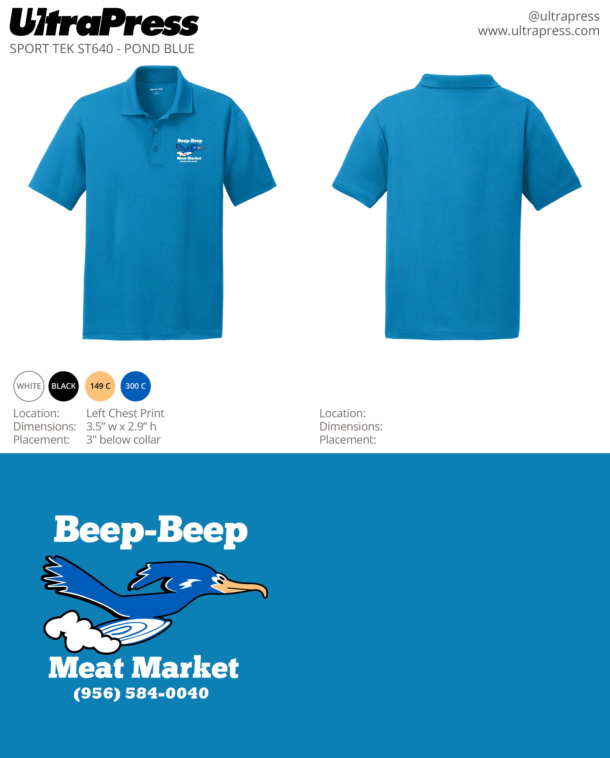 UP-SP-62350 Beep Beep Meat Market White Ink 24 Min Qty (Bulk)