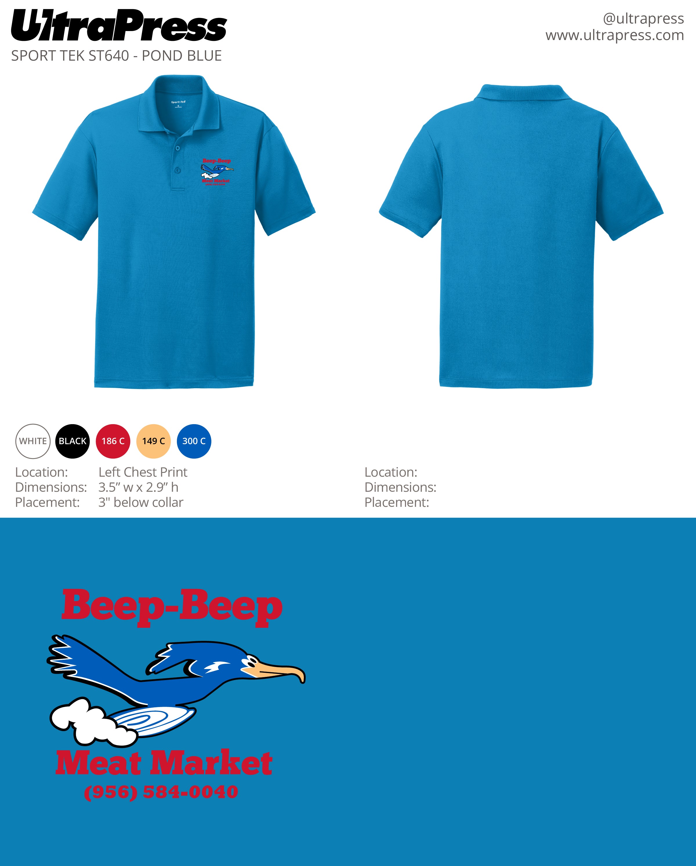 UP-SP-62350 Beep Beep Meat Market Red Ink 24 Min Qty (Bulk)