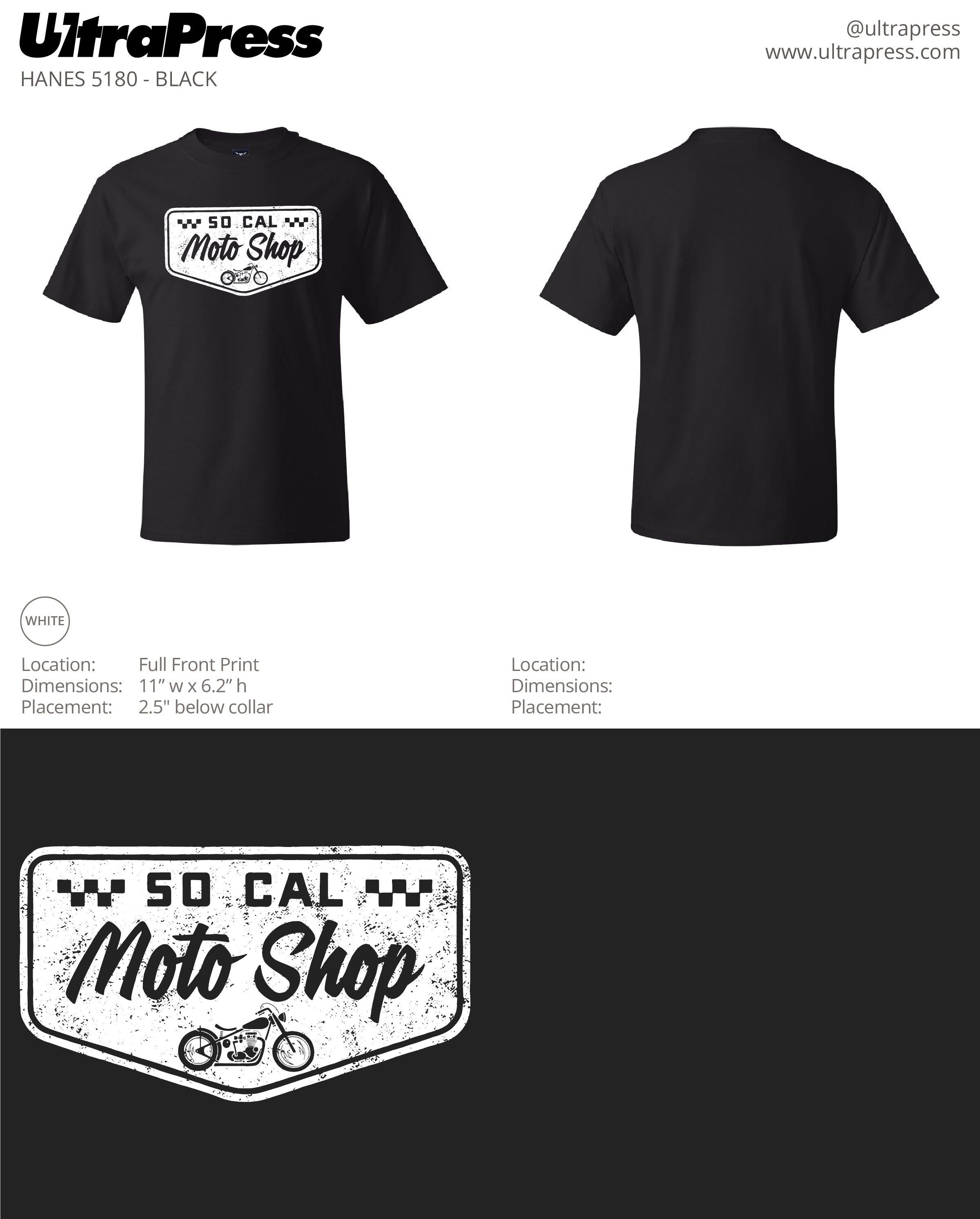 UP-SP-62633 So Cal Moto Shop 72 Min Qty (Bulk)