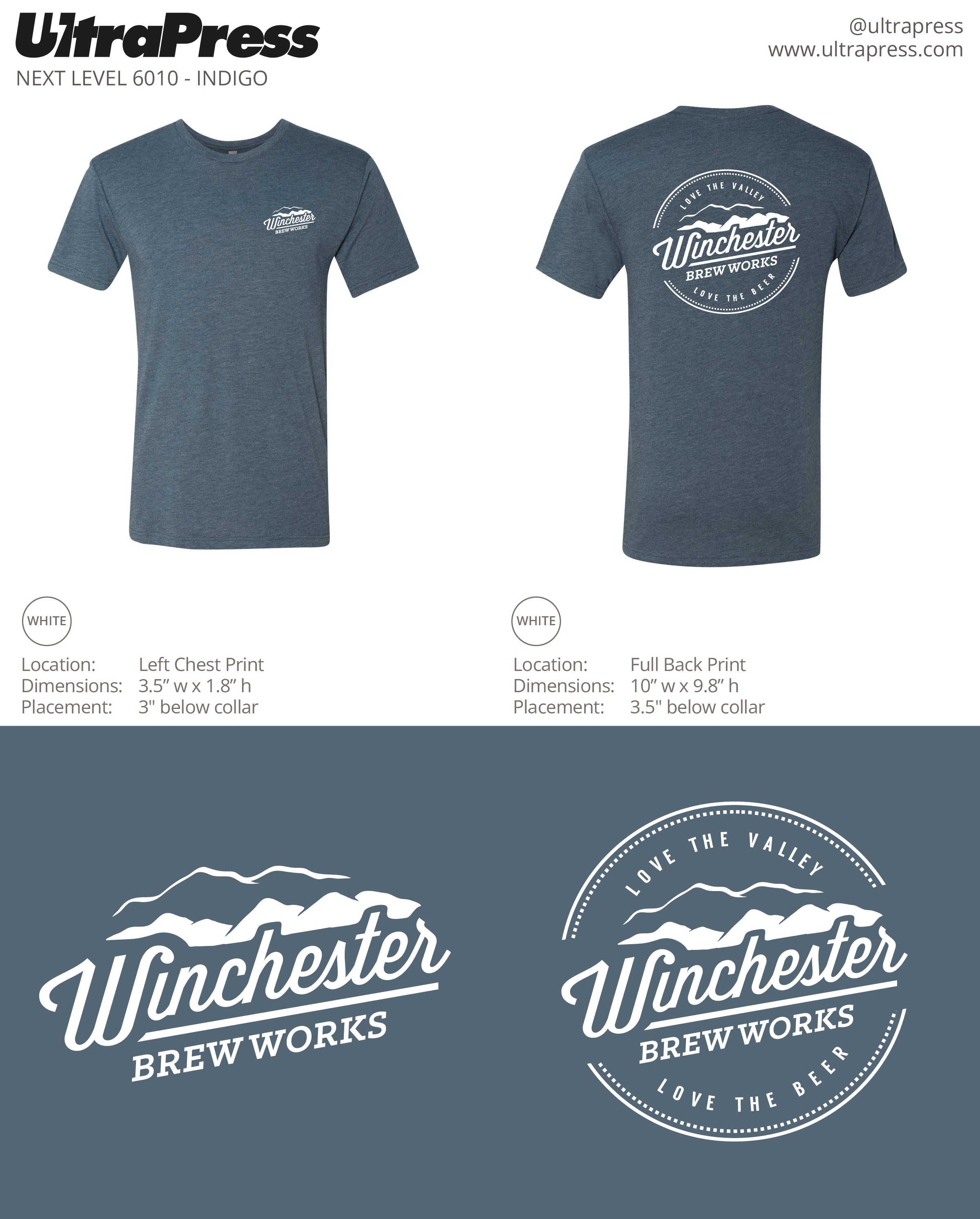 UP-SP-62654 Winchester Tees 72 Min Qty (Bulk)