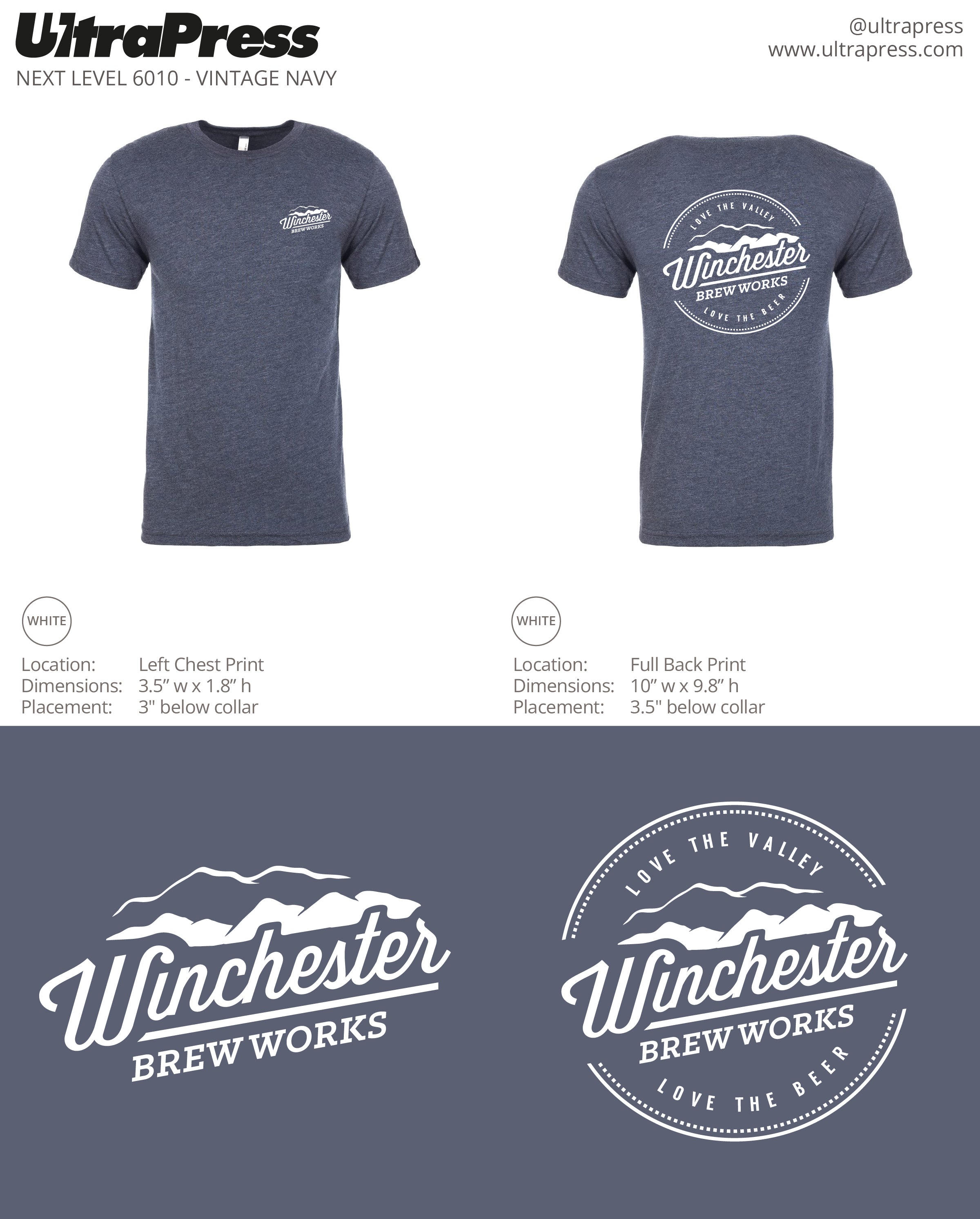 UP-SP-62654 Winchester Tees 72 Min Qty (Bulk)