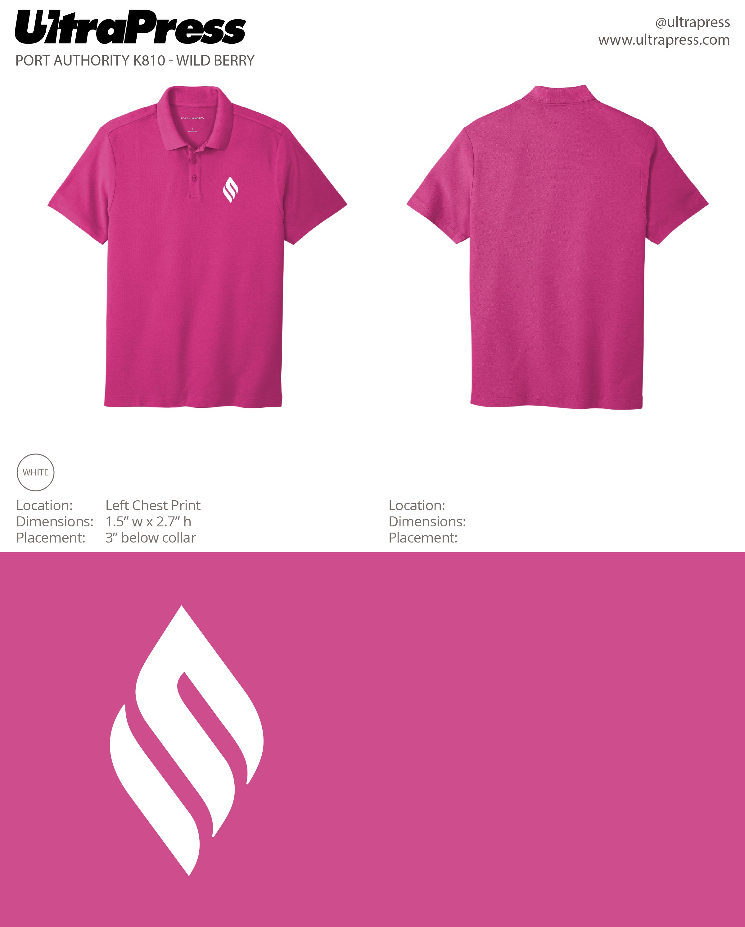 UP-SP-62657 FSJ Flame Logo Zip 48 Min Qty (Bulk)