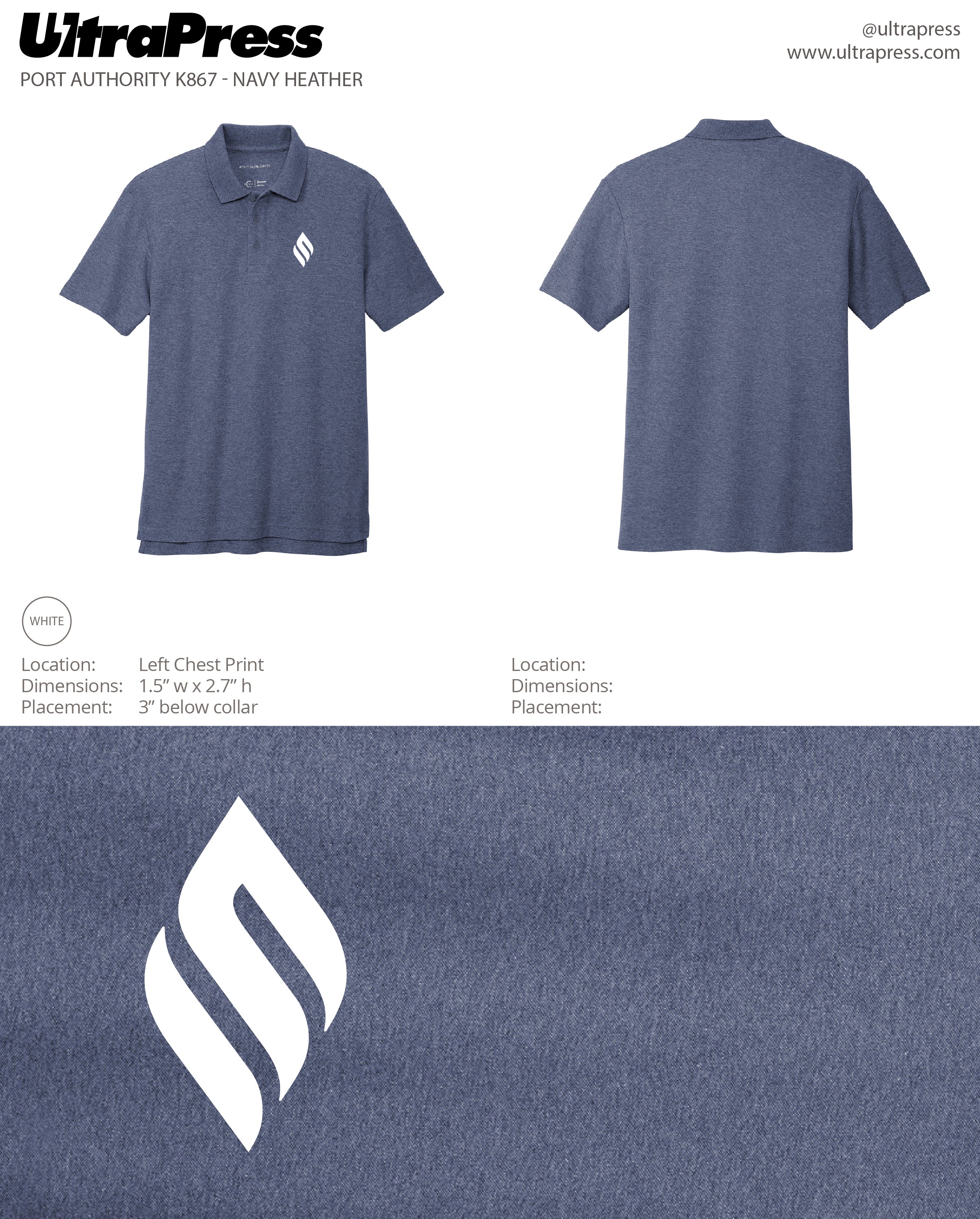 UP-SP-62657 FSJ Flame Logo Zip 48 Min Qty (Bulk)