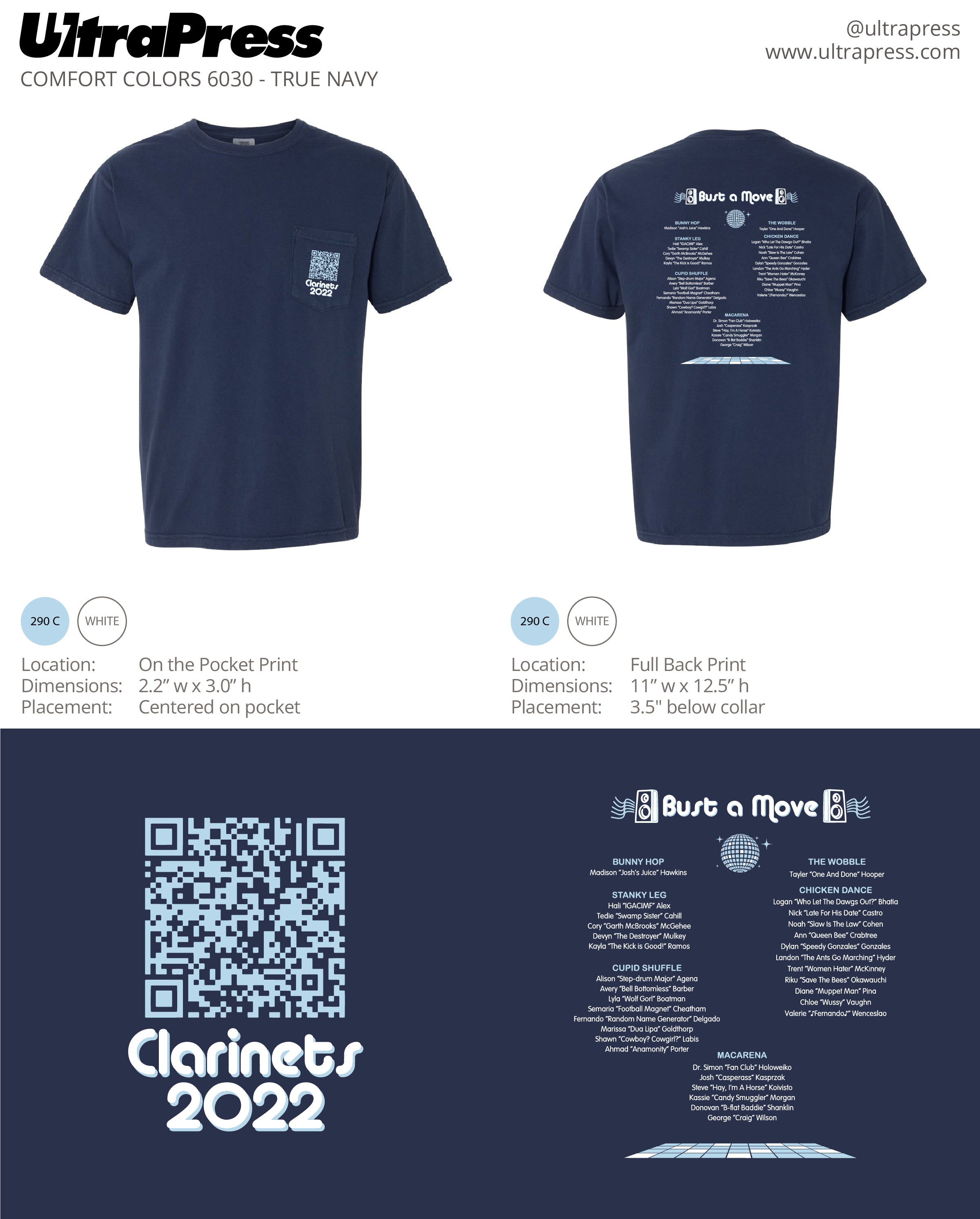 UP-SP-62805 Clarinets 2022 24 Min Qty (Bulk)