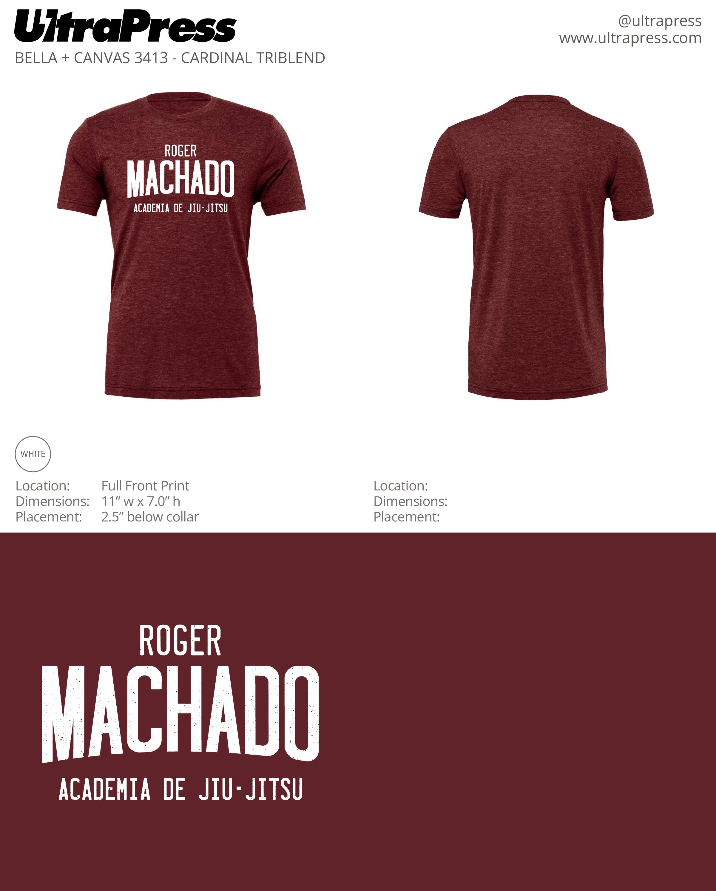 UP-SP-62852 Roger Machado Tees 72 Min Qty (Bulk)