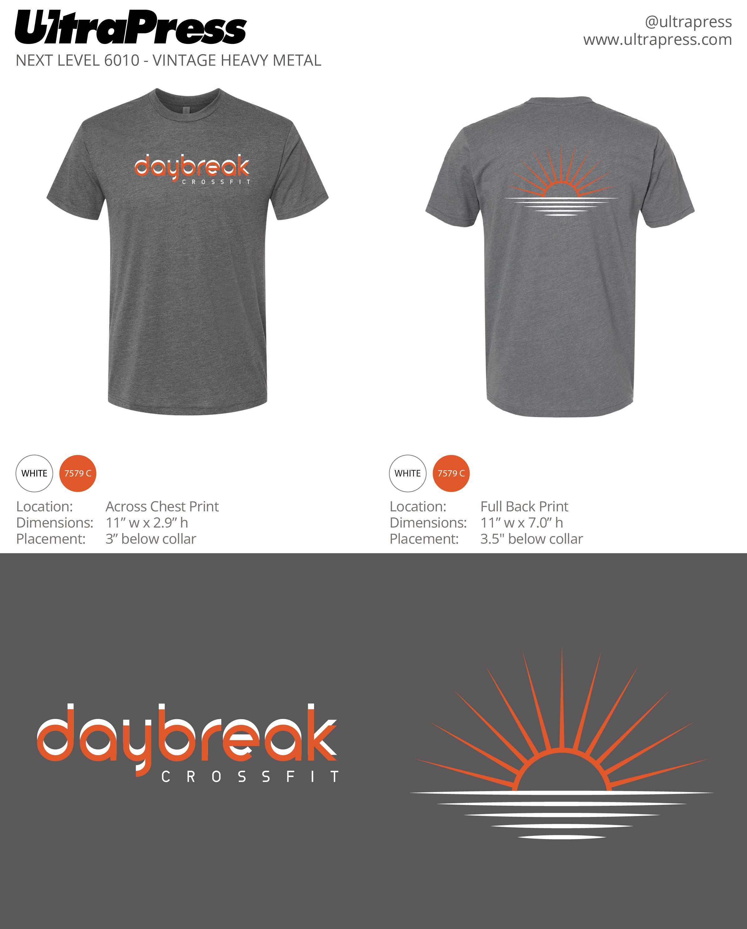UP-SP-62869 CrossFit Daybreak Tri Blend 48 Min Qty (Bulk)