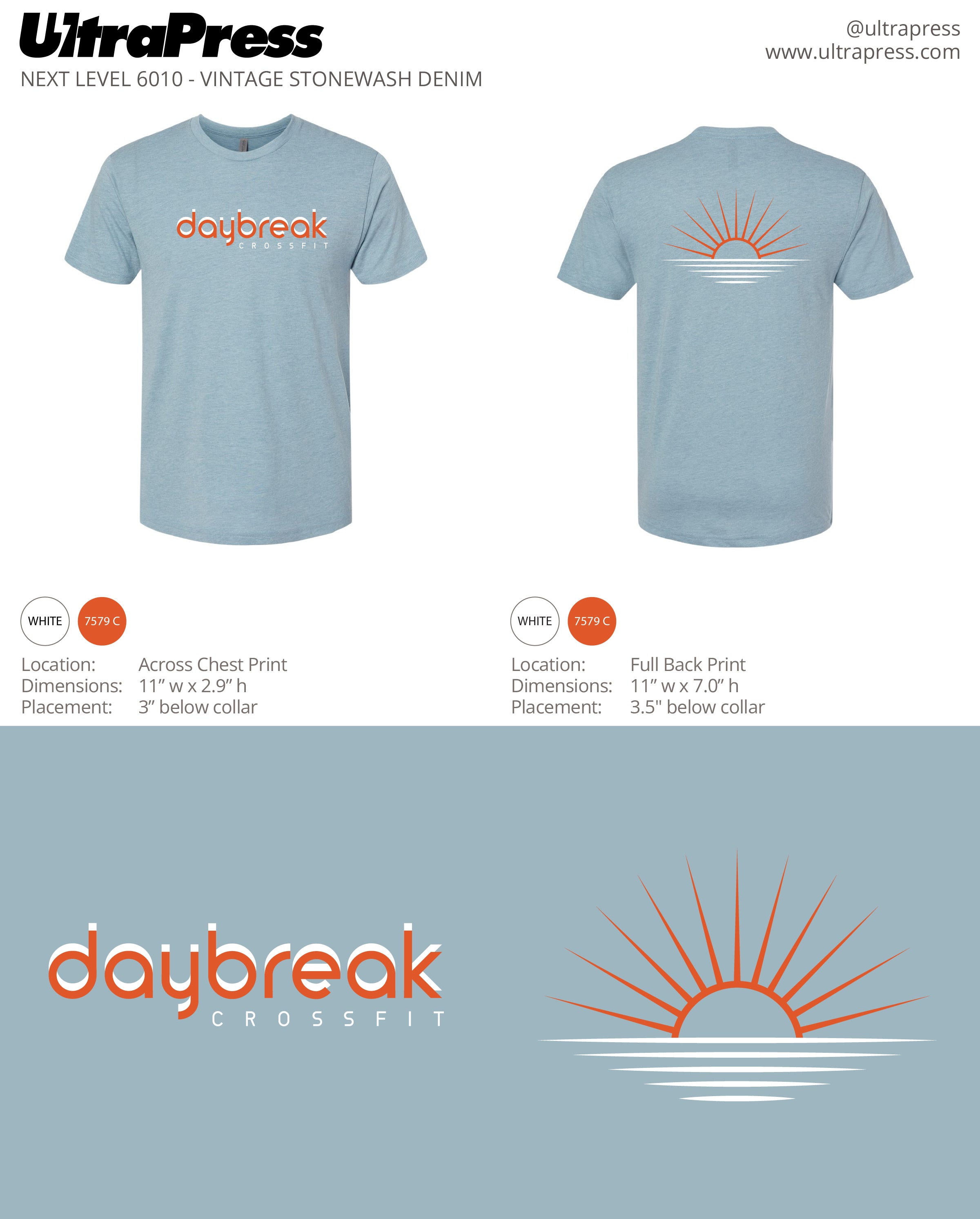 UP-SP-62869 CrossFit Daybreak Tri Blend 48 Min Qty (Bulk)