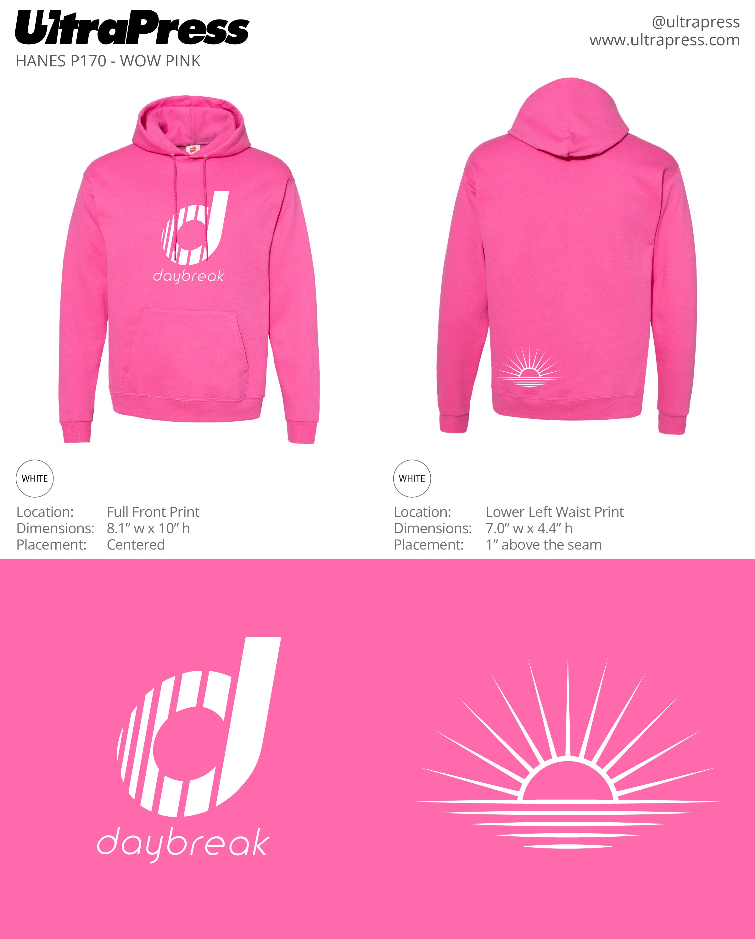 UP-SP-62873 CrossFit Daybreak Hoodies V2 24 Min Qty (Bulk)