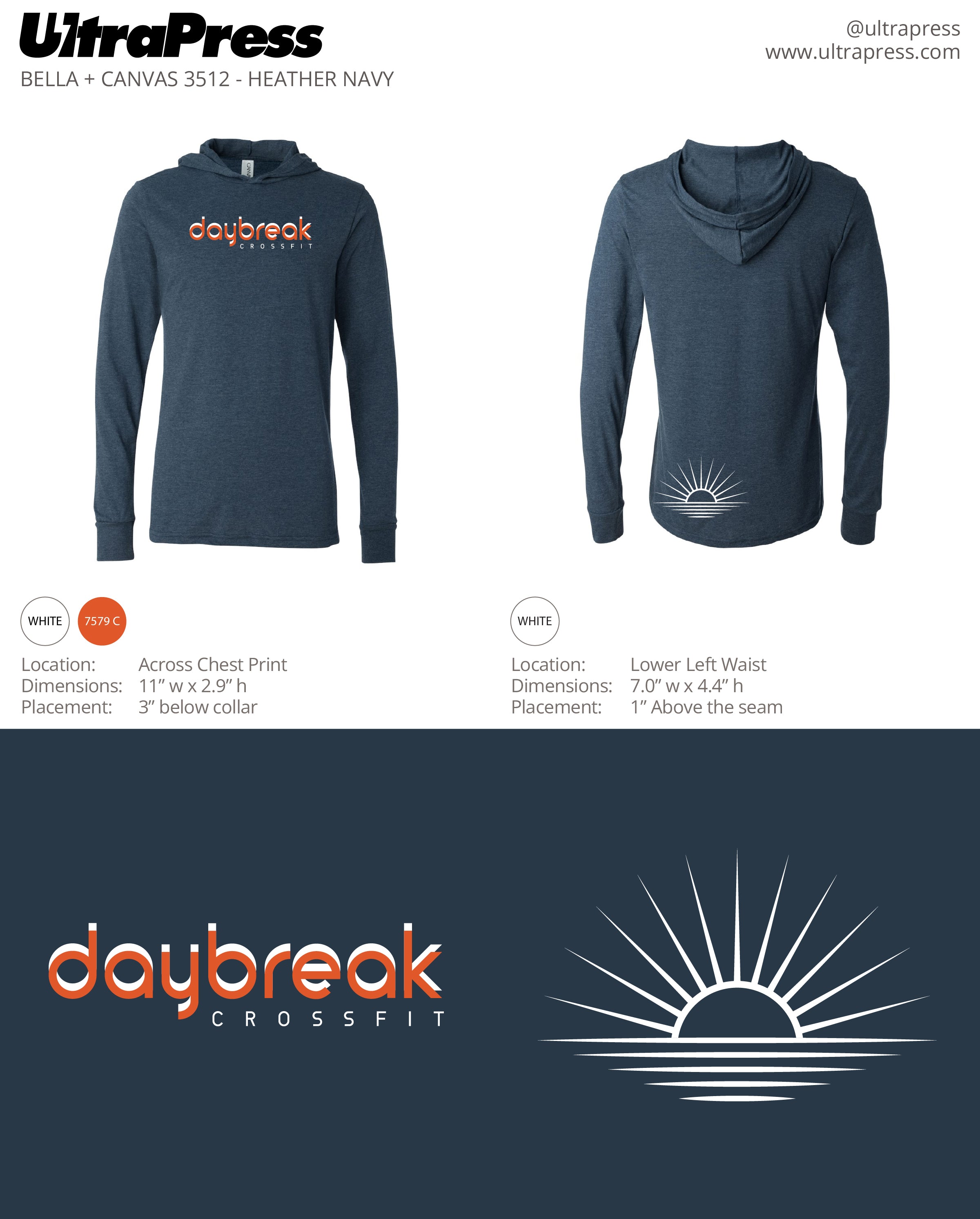 UP-SP-62876 CrossFit Daybreak Longsleeve V2 12 Min Qty (Bulk)