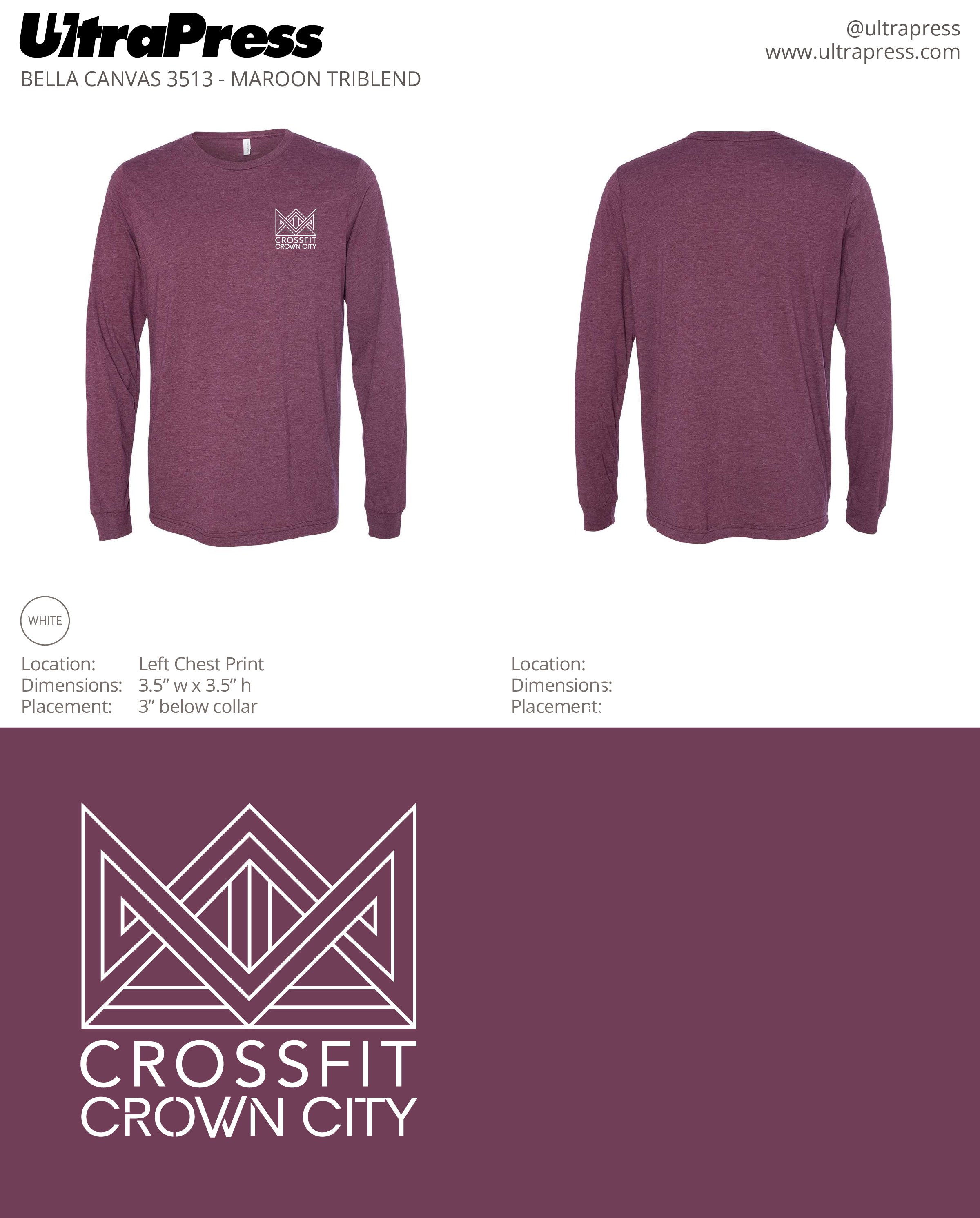 UP-SP-63113 Crossfit CrownCity 2022 48 Min Qty (Bulk)