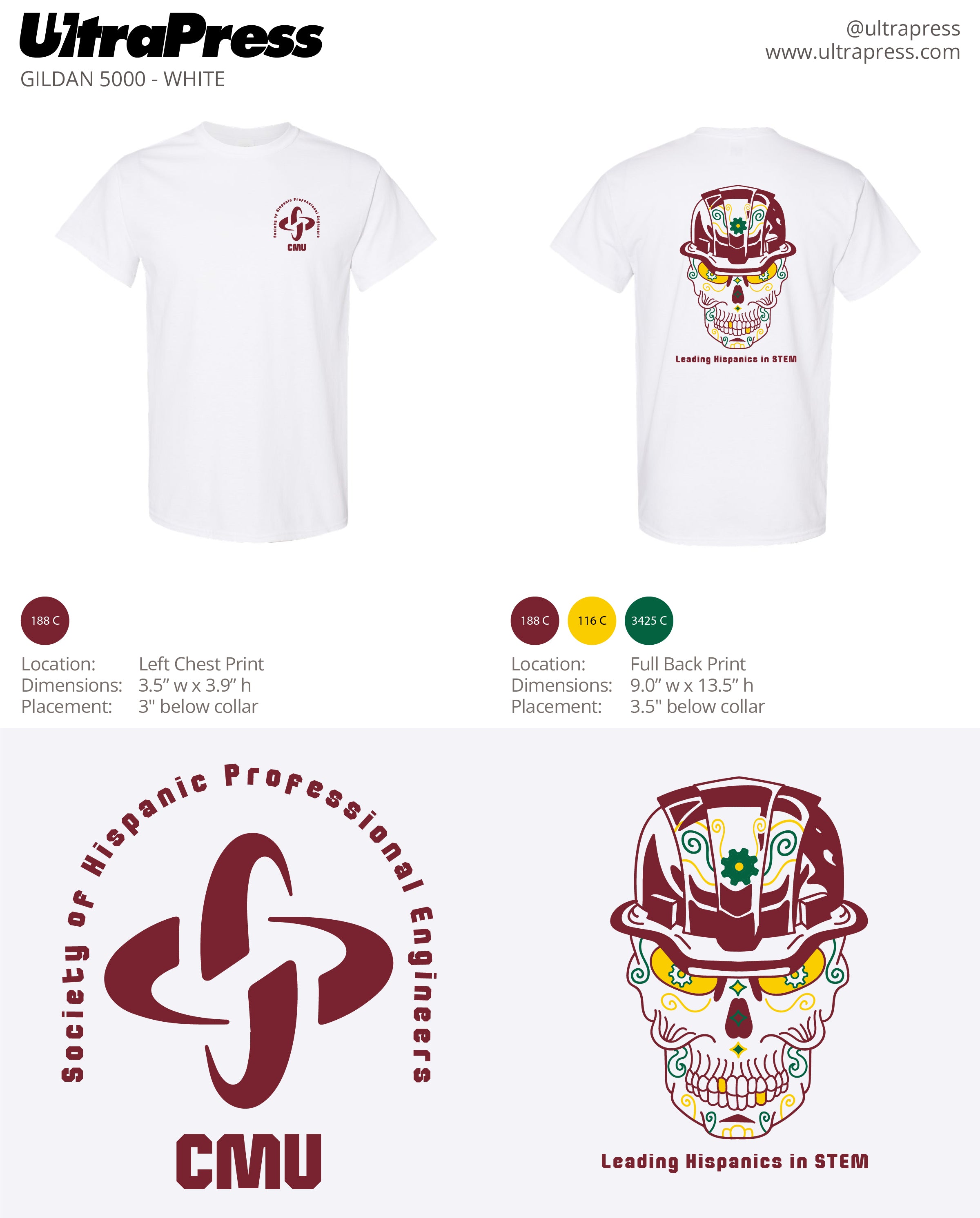 UP-SP-63375 CMU SHPE Skull Design 48 Min Qty (Bulk)