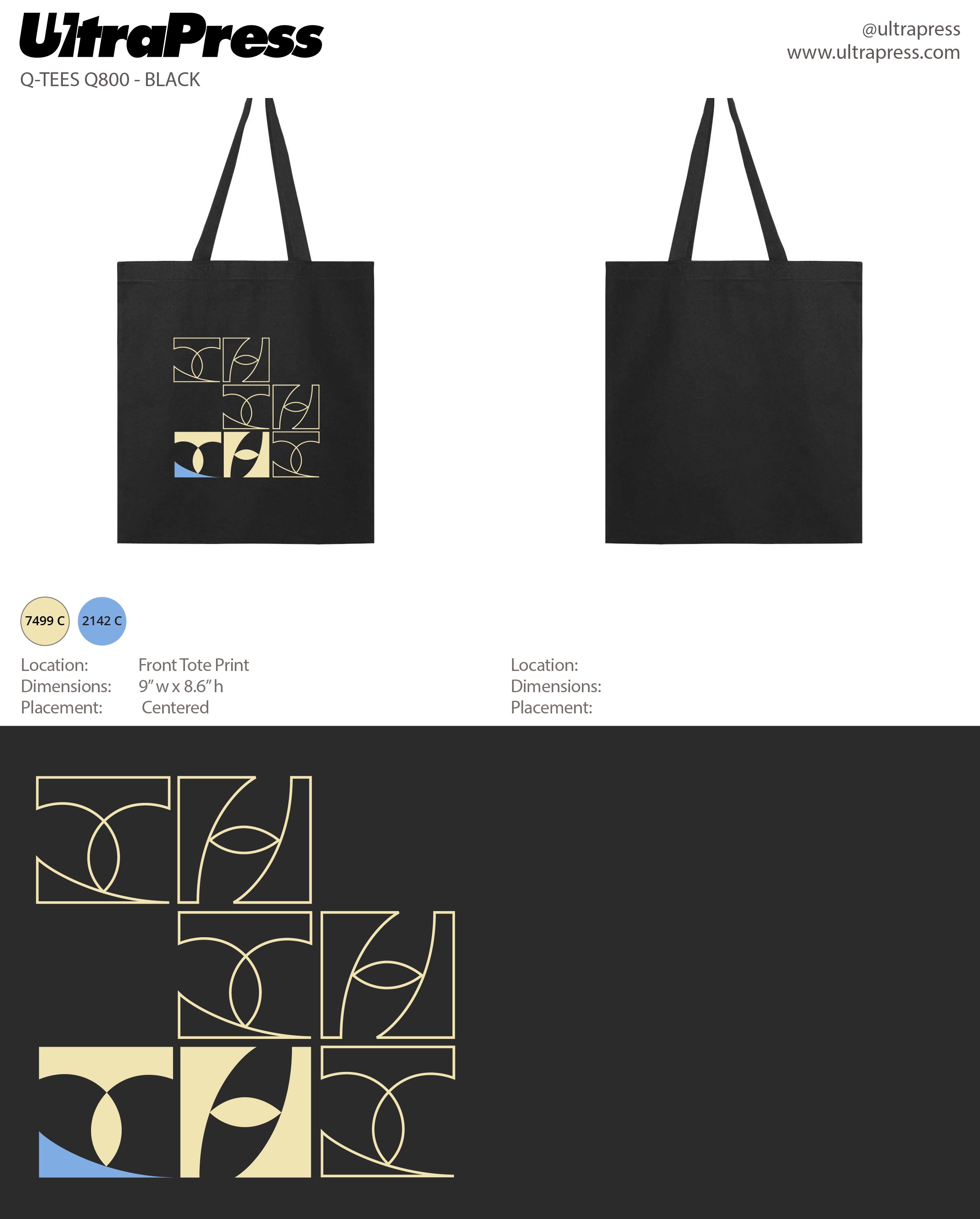 UP-SP-63404 Tartan Hacks 2023 Regular Tote 50 Min Qty (Bulk)