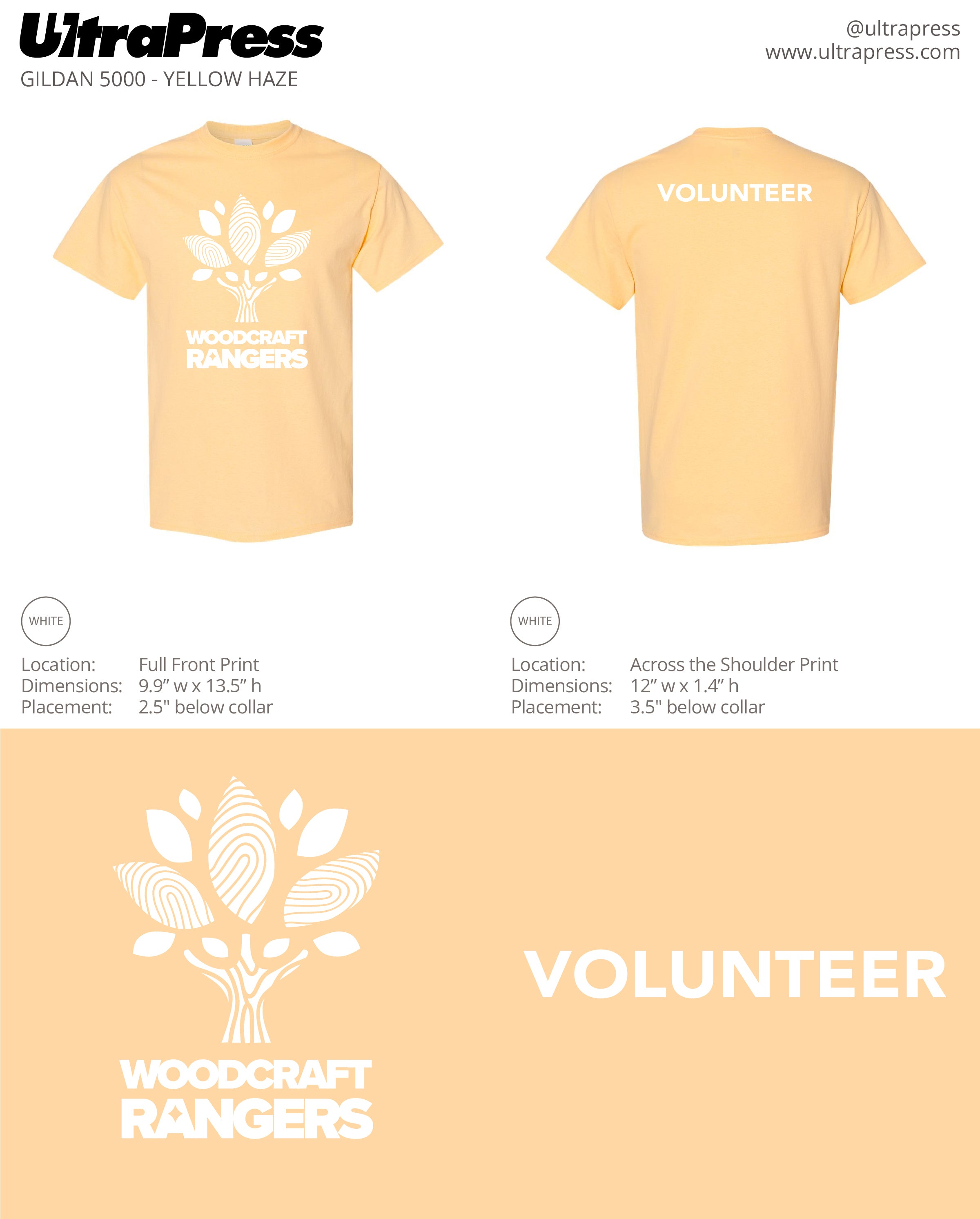 UP-SP-63432 Woodcraft Rangers Volunteer 72 Min Qty (Bulk)