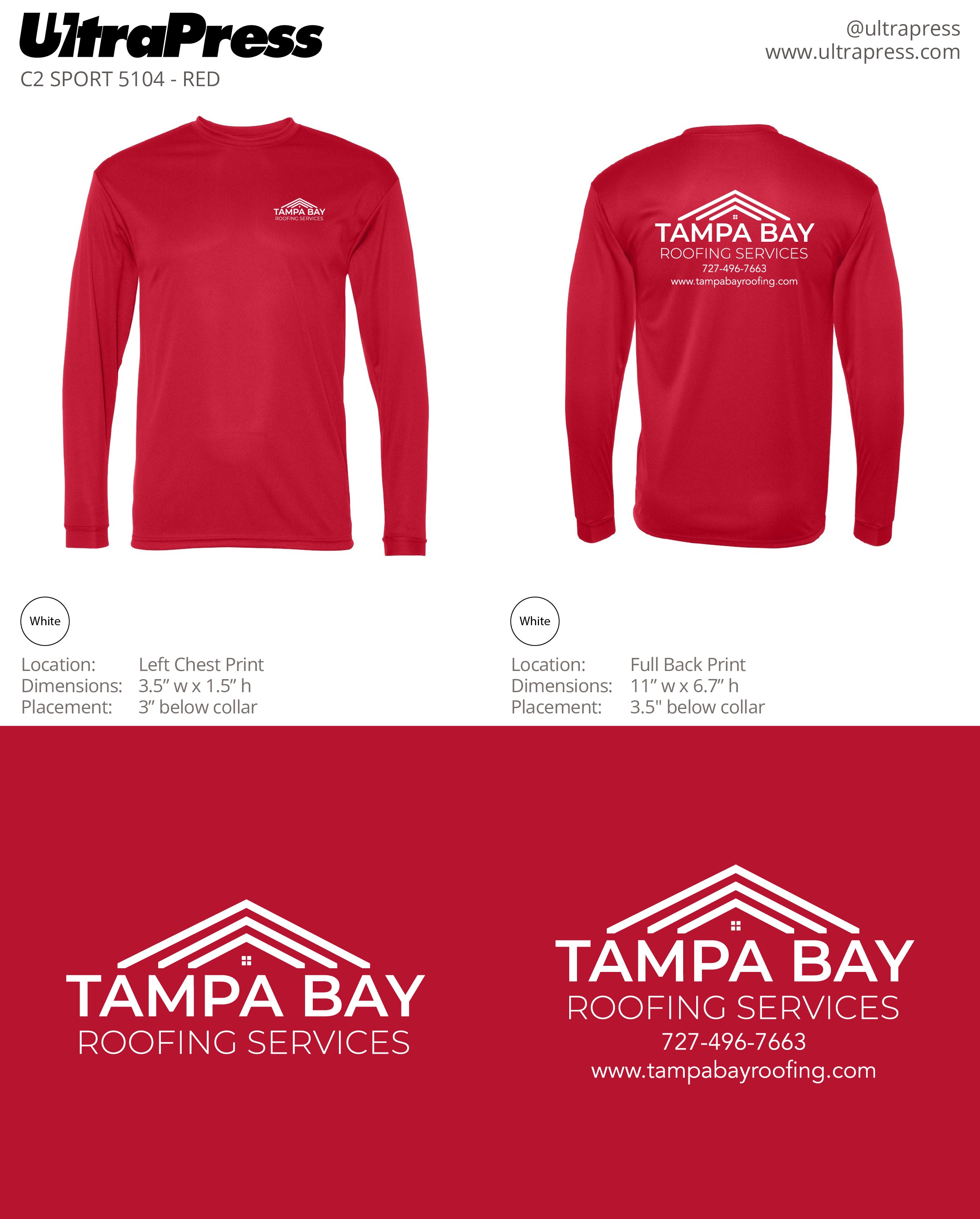 UP-SP-63598 Tampa Bay Roofing 2023 288 Min Qty (Bulk)