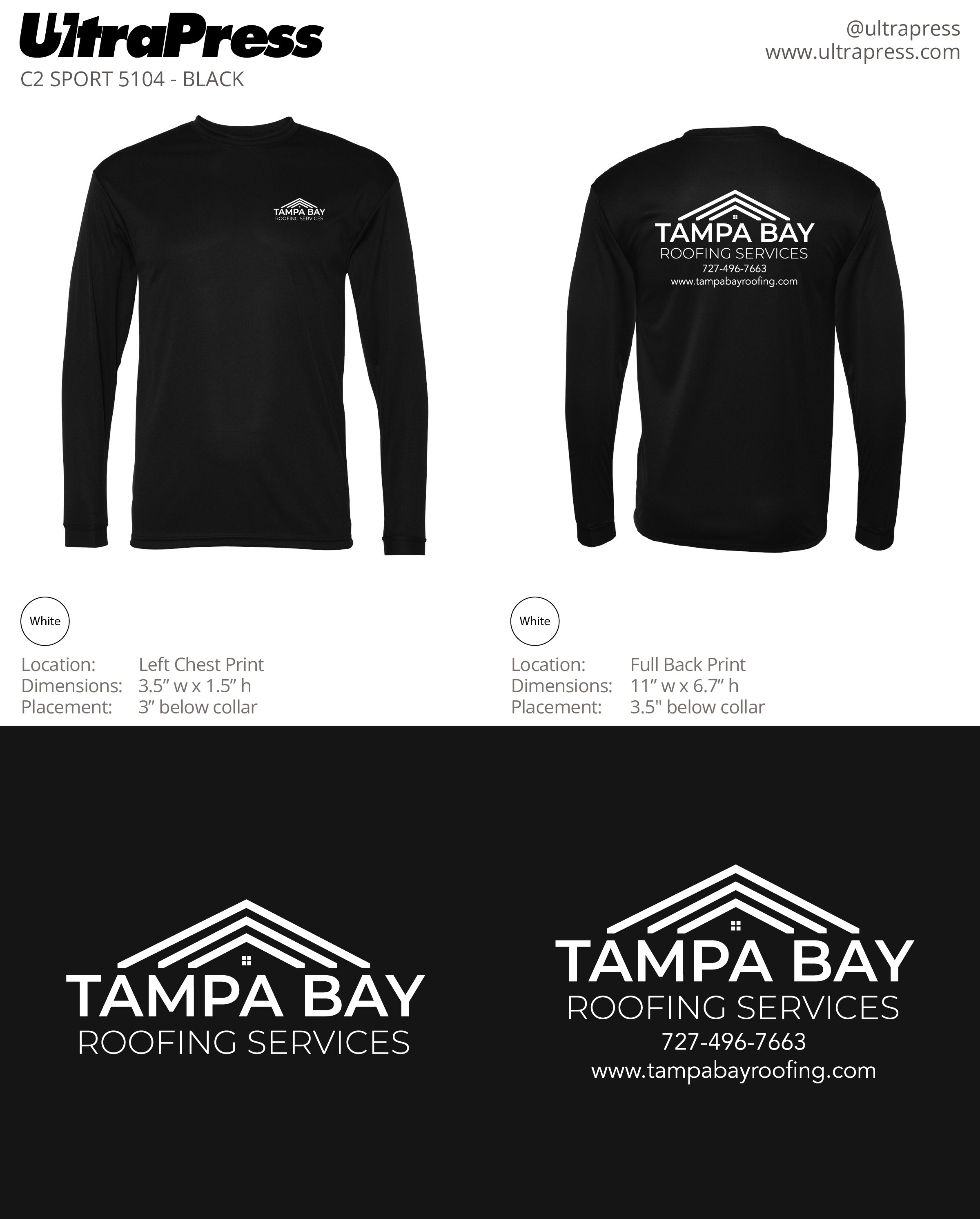 UP-SP-63598 Tampa Bay Roofing 2023 288 Min Qty (Bulk)