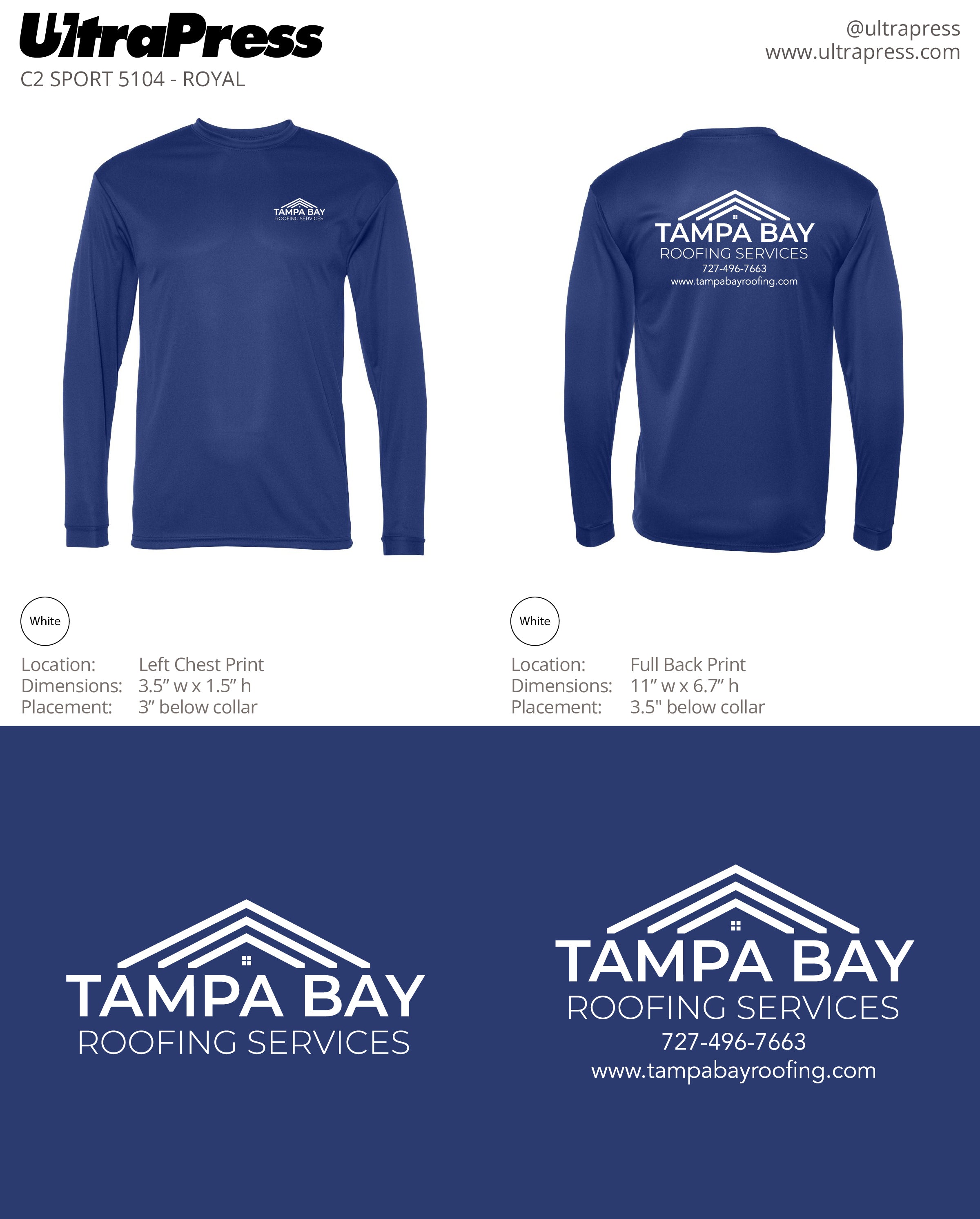 UP-SP-63598 Tampa Bay Roofing 2023 288 Min Qty (Bulk)