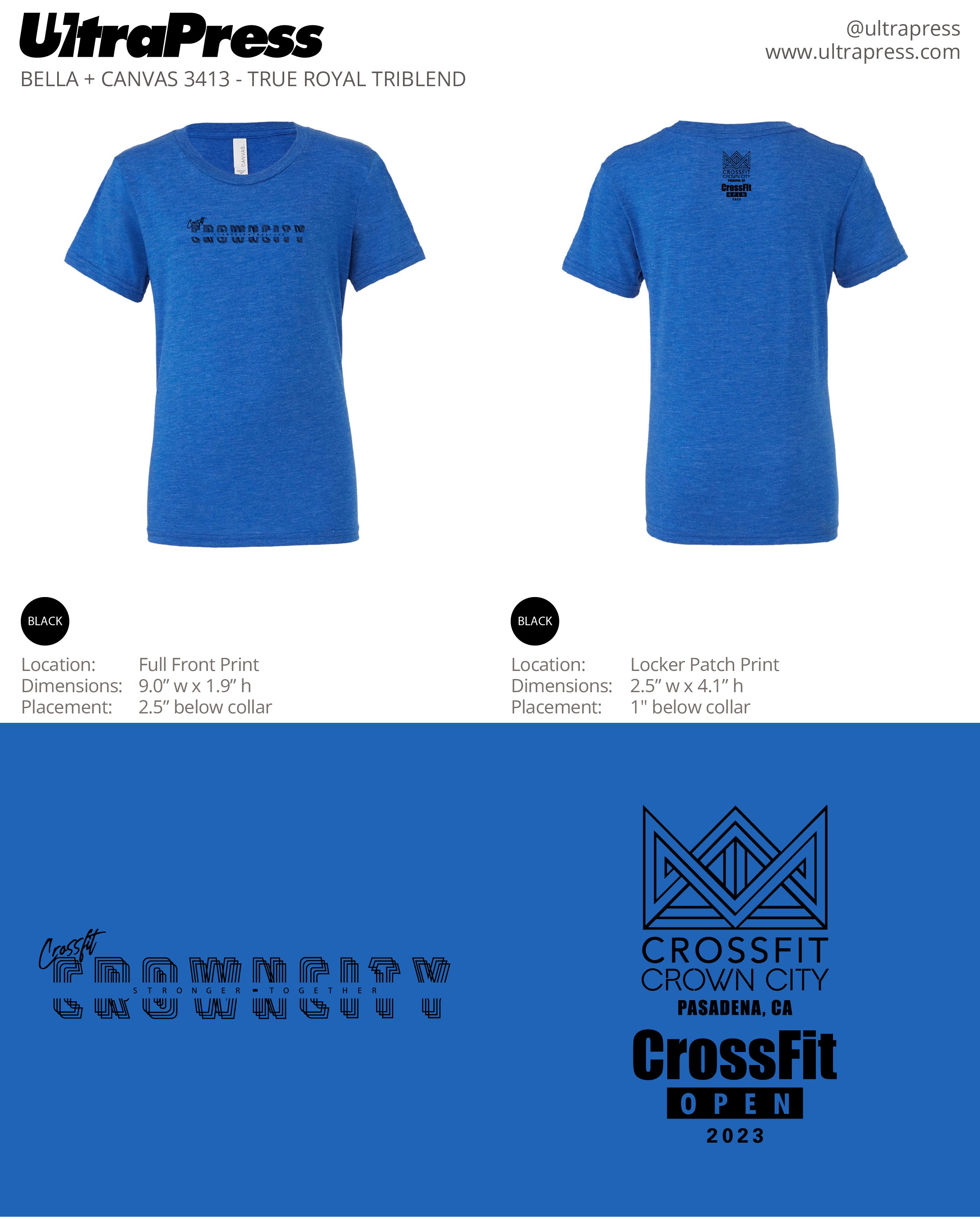 UP-SP-63622 Crossfit CrownCity 2023 48 Min Qty (Bulk)