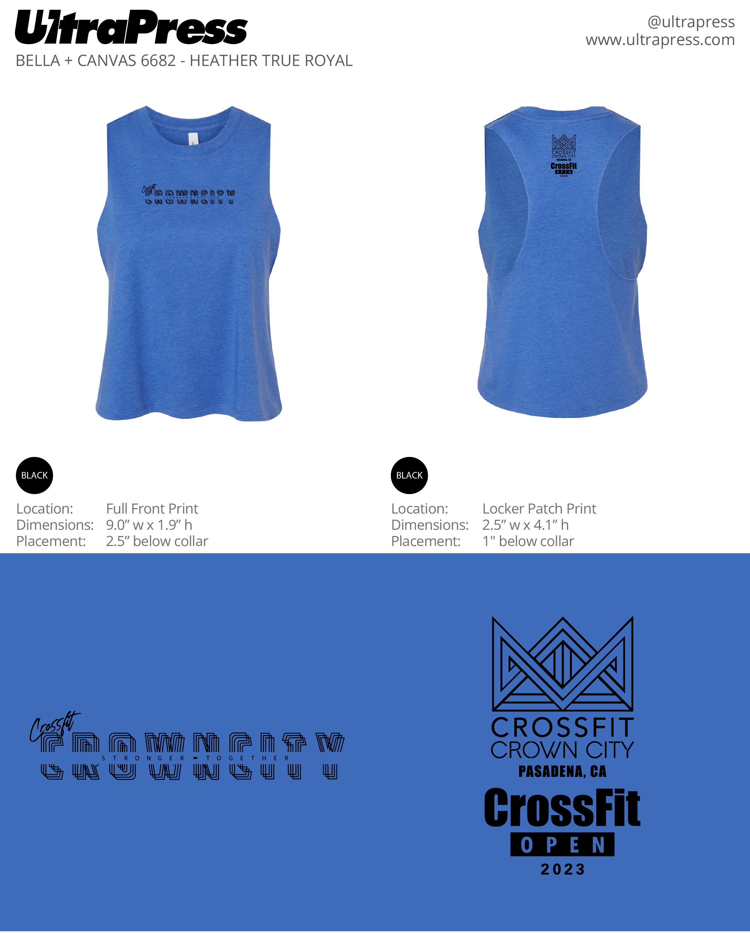 UP-SP-63622 Crossfit CrownCity 2023 48 Min Qty (Bulk)