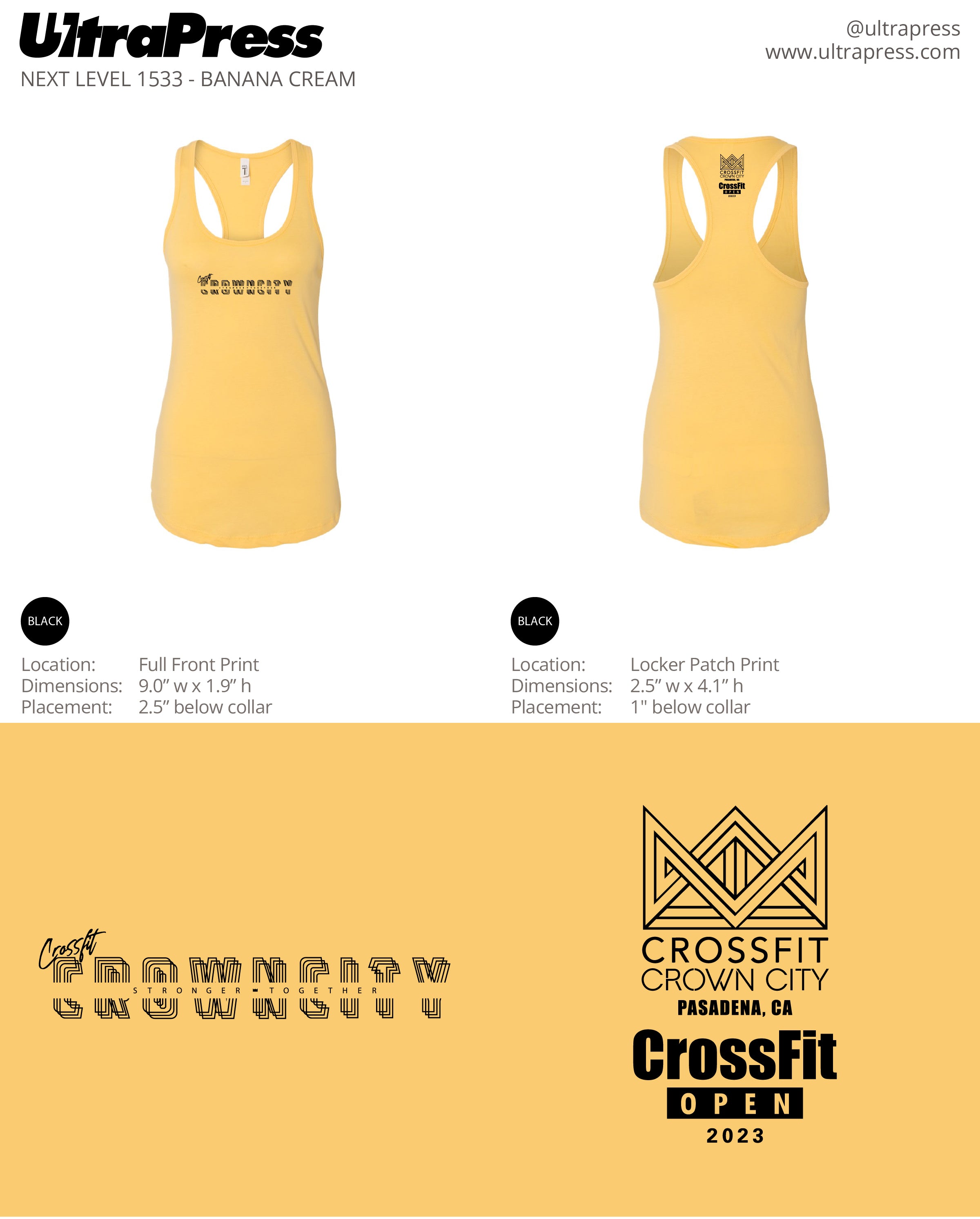 UP-SP-63622 Crossfit CrownCity 2023 48 Min Qty (Bulk)