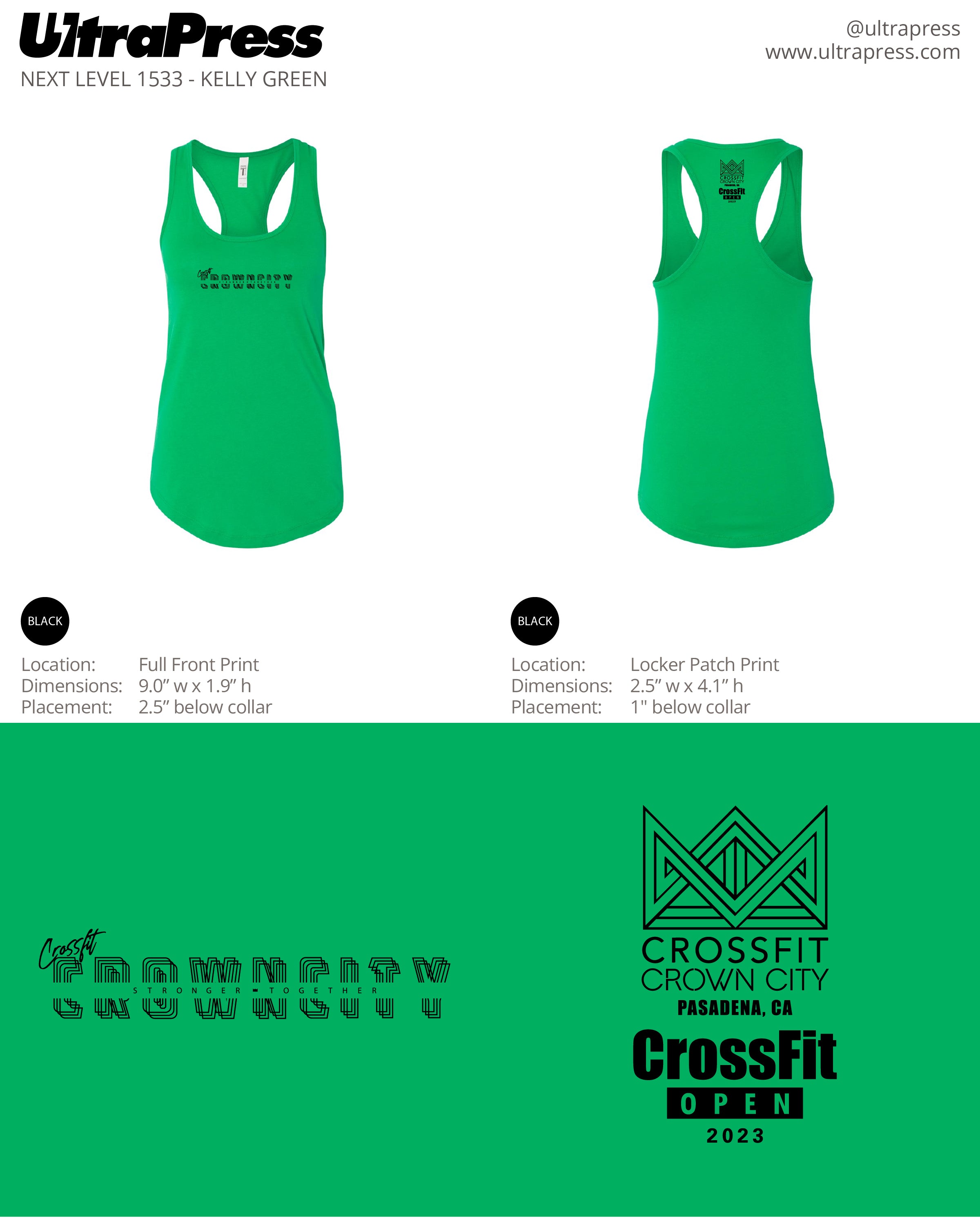 UP-SP-63622 Crossfit CrownCity 2023 48 Min Qty (Bulk)