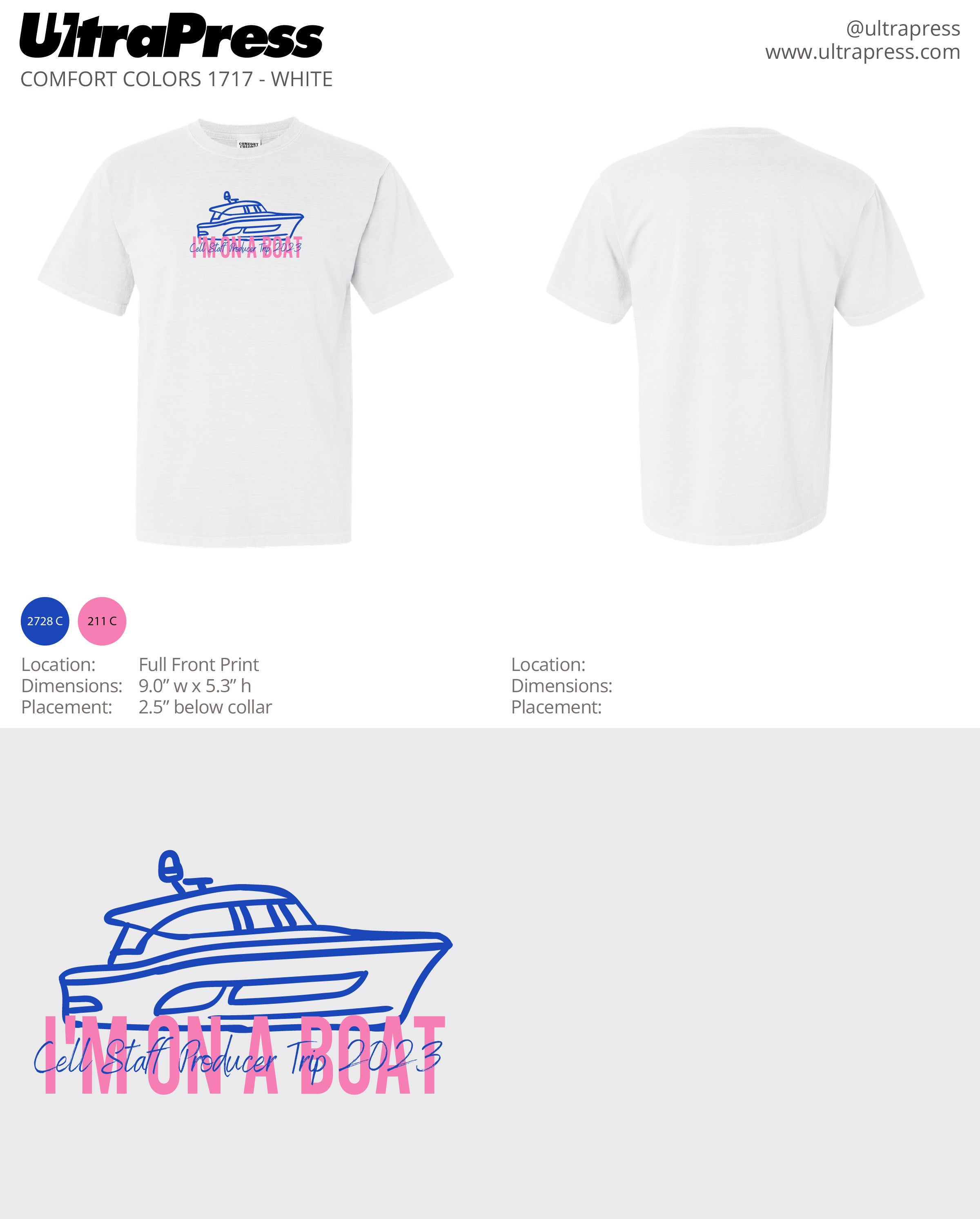 UP-SP-63684 CS I'm on a Boat 2023 48 Min Qty (Bulk)