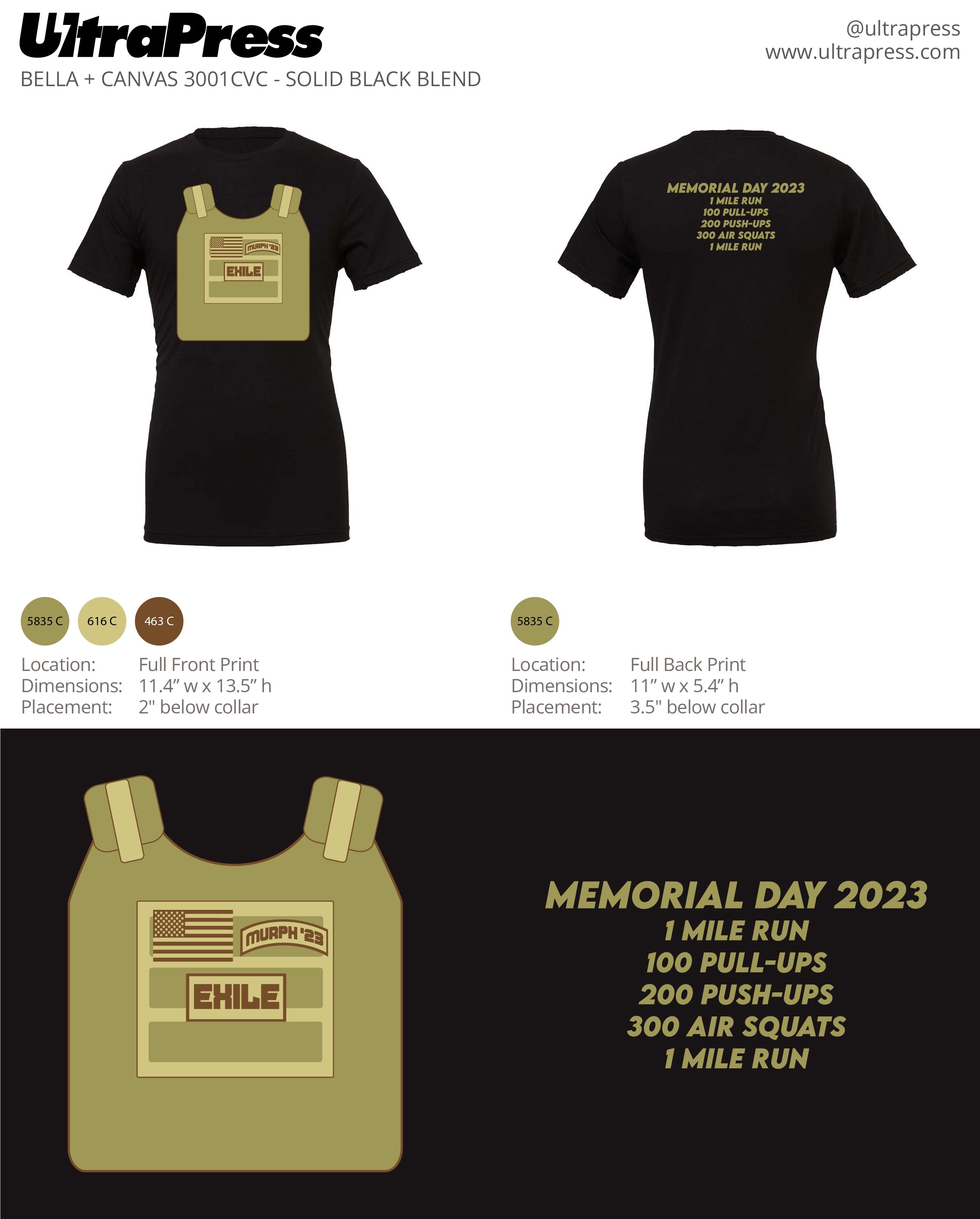 UP-SP-63947 CrossFit Exile Murph 48 Min Qty (Bulk)