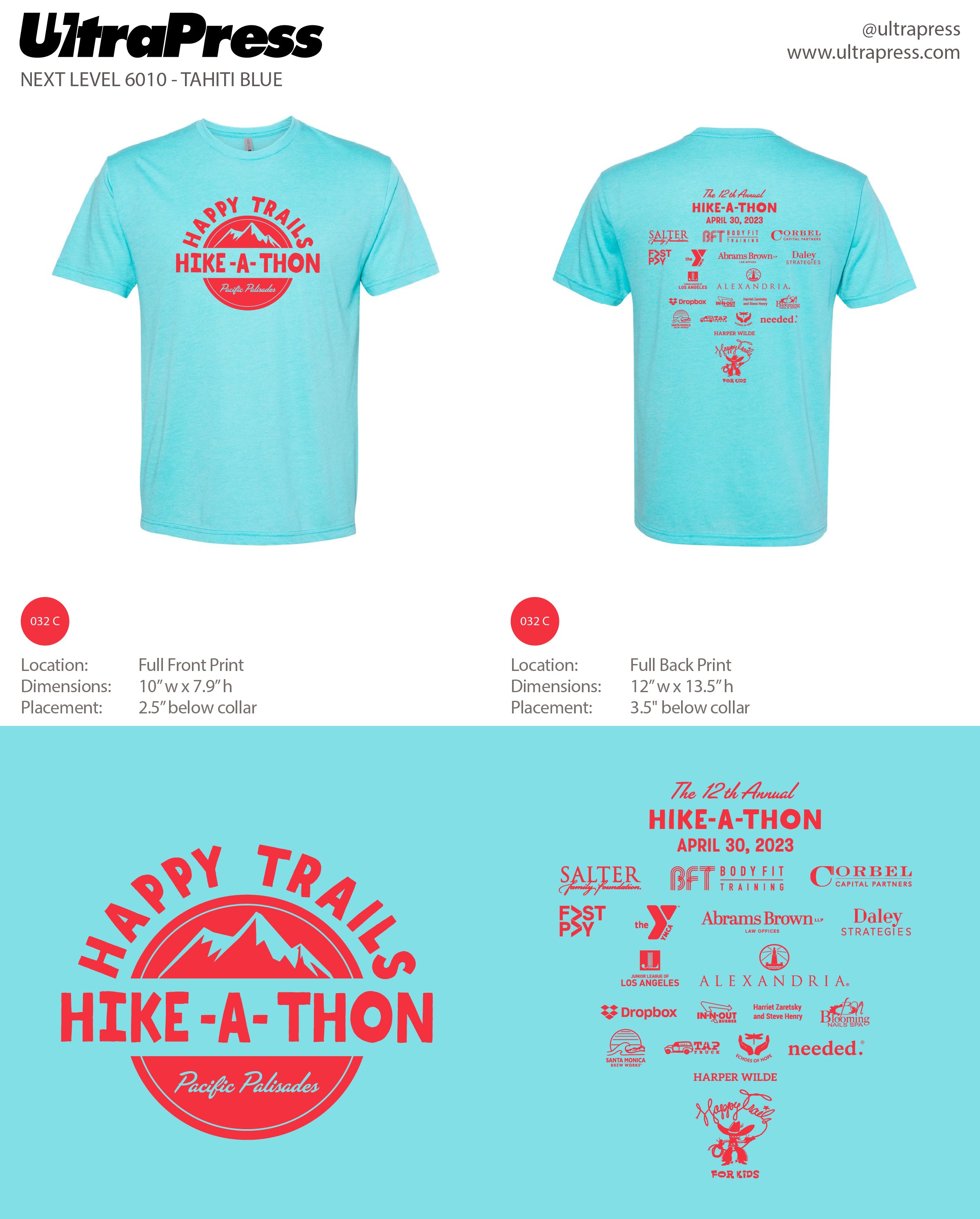 UP-SP-63953 Happy Trails Hike-a-Thon 2023 144 Min Qty (Bulk)