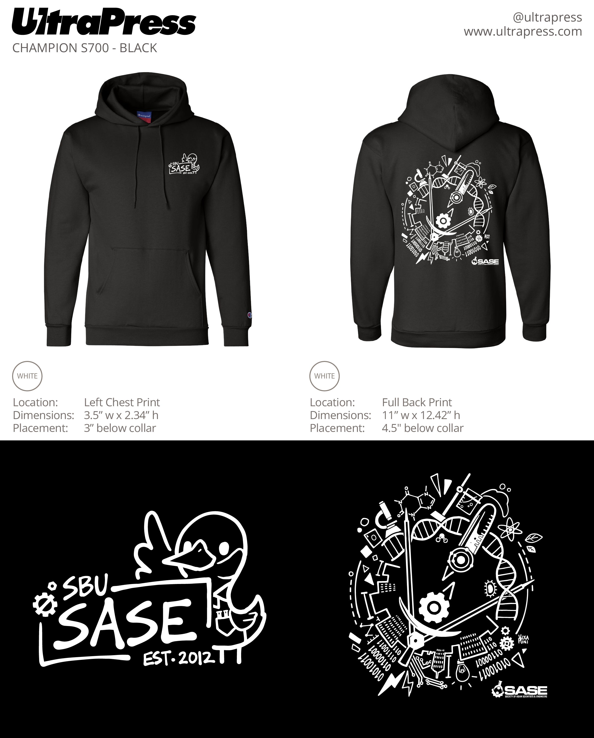 UP-SP-64288 SASE Est. 2012 24 Min Qty (Bulk)