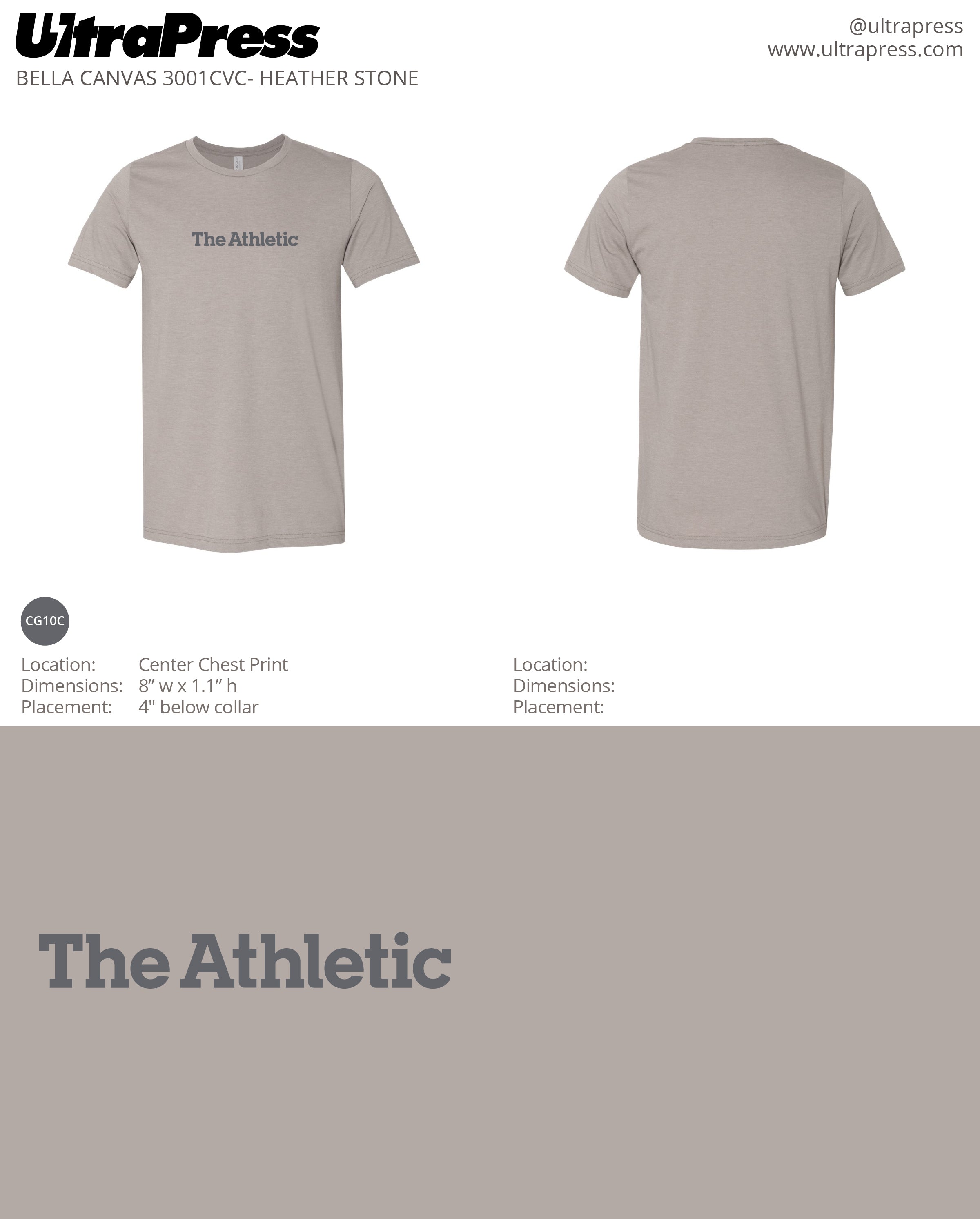 UP-TA-60702 The Athletic T-shirt 48 Min Qty (Bulk)