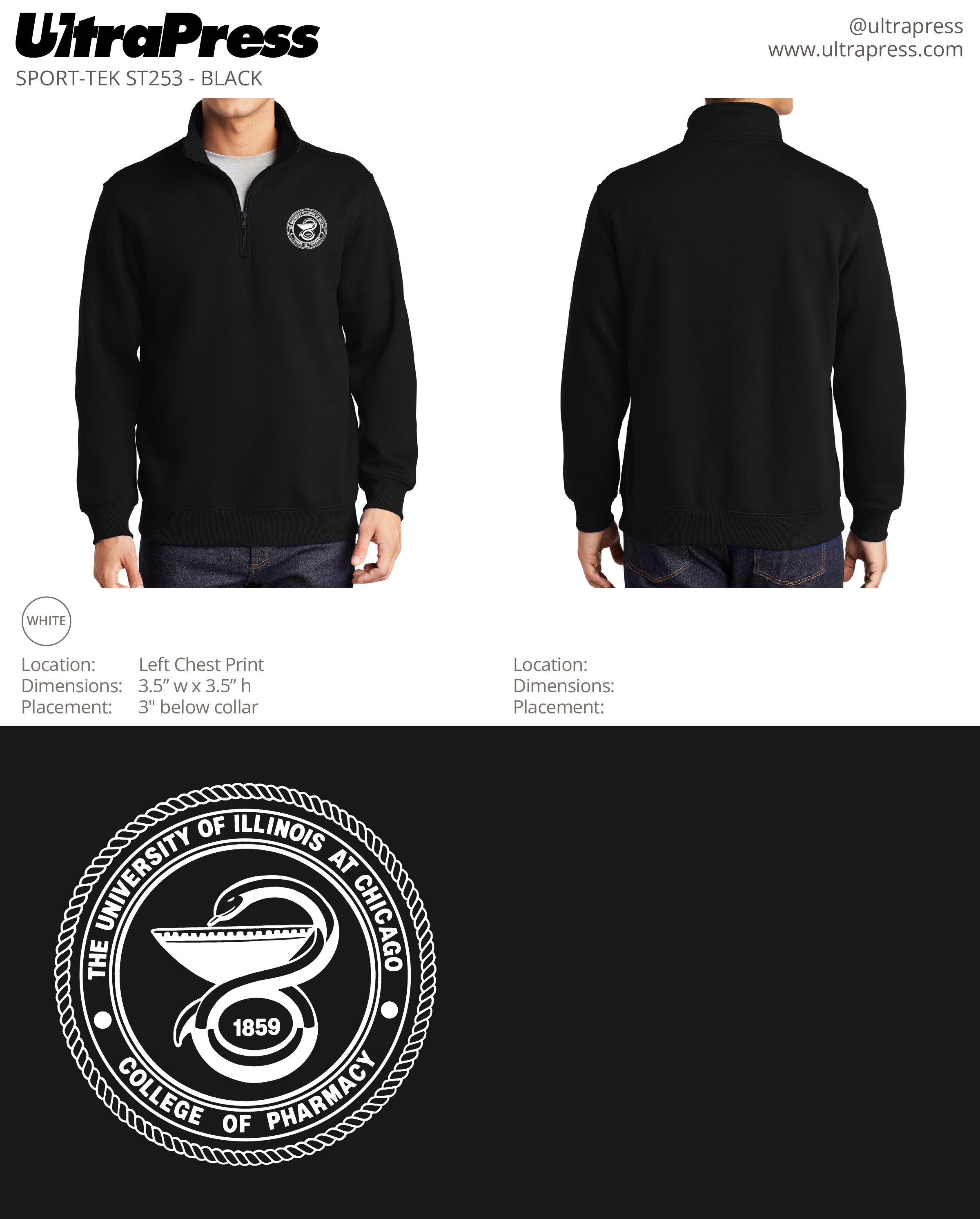 UP-UICCP-60524 UICCP Quarterzips 2023 24 Min Qty (Bulk)