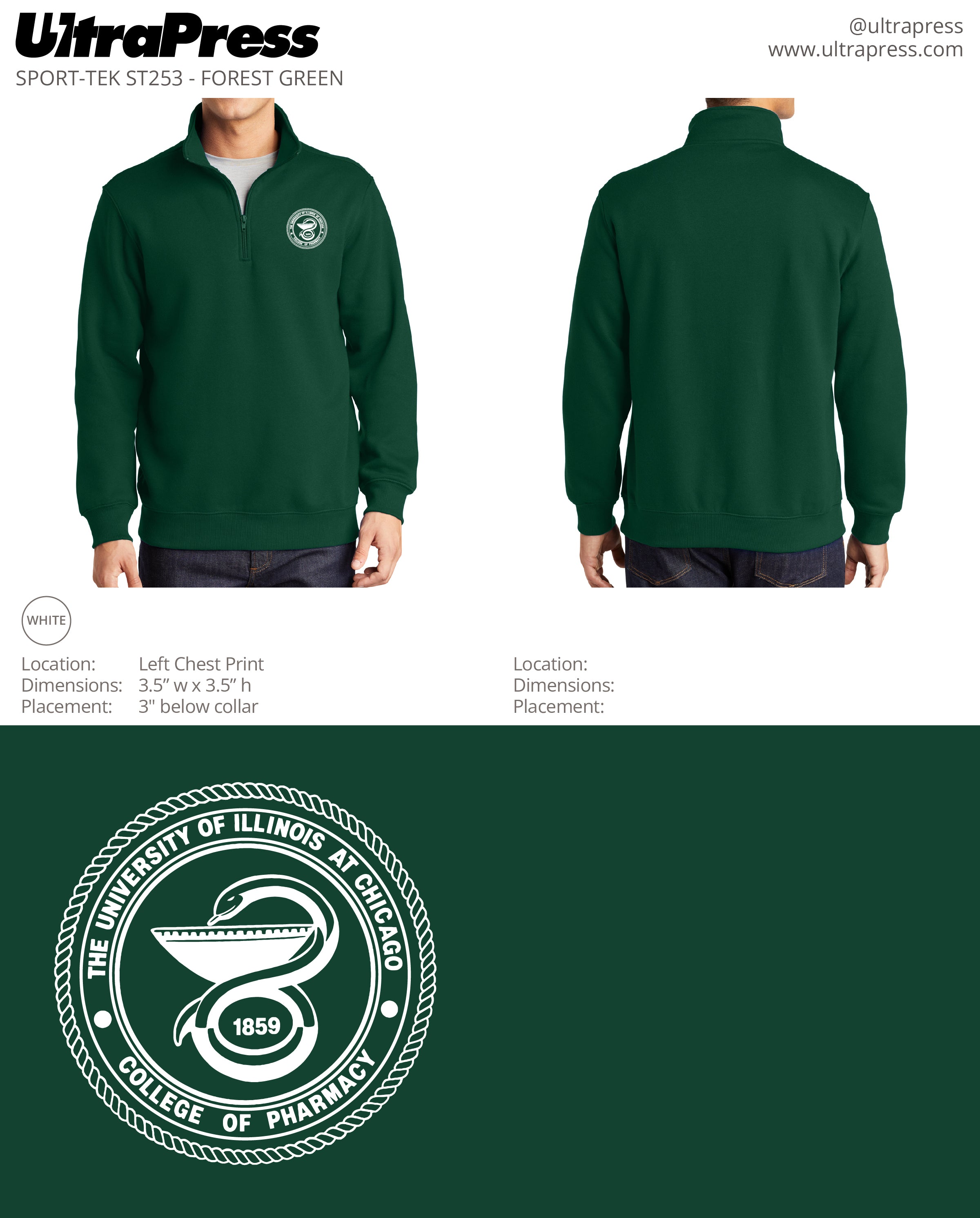 UP-UICCP-60524 UICCP Quarterzips 2023 24 Min Qty (Bulk)