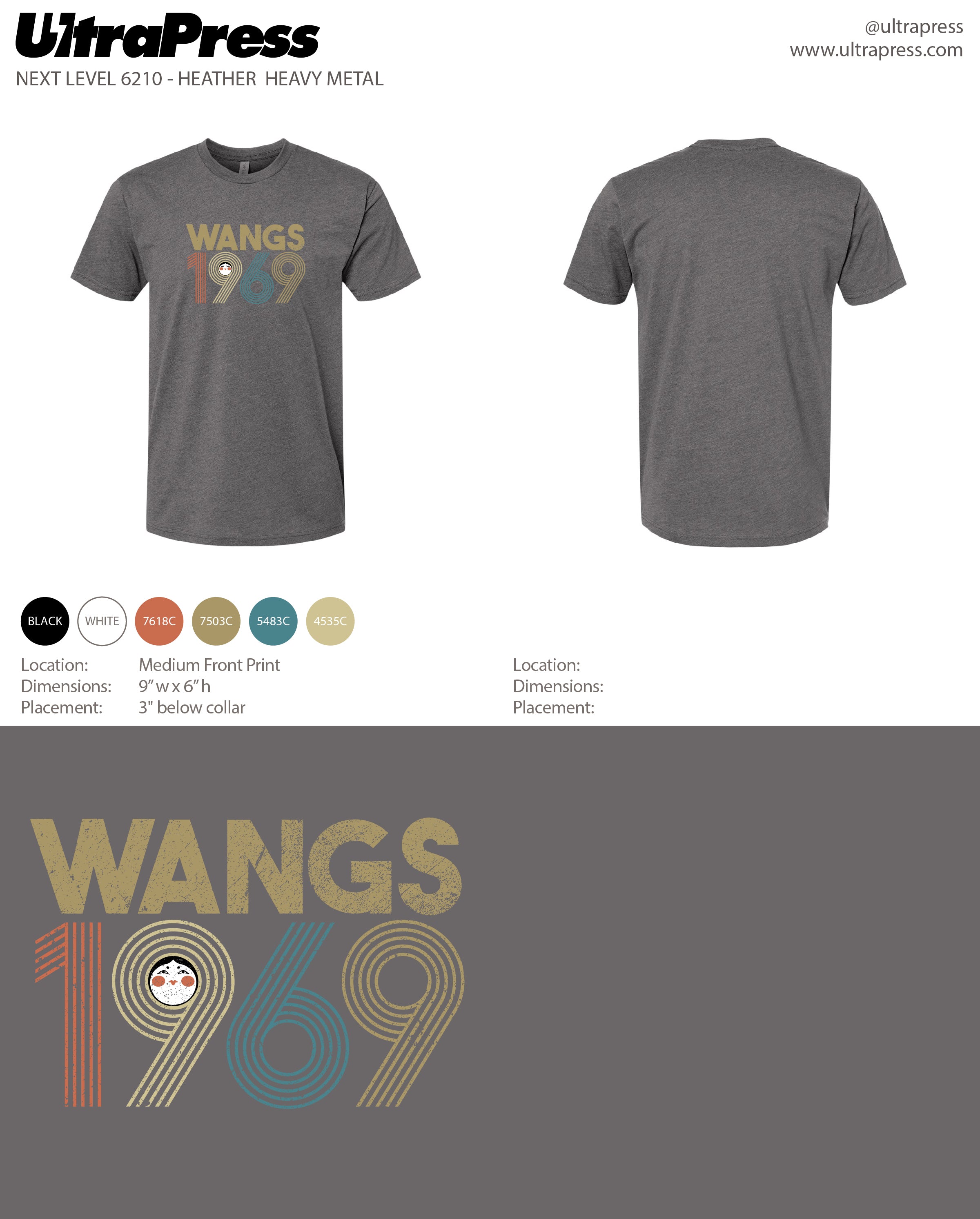 UP-WANG-60011 Wangs 1969 Vintage Distressed 150 Min Qty (Bulk)