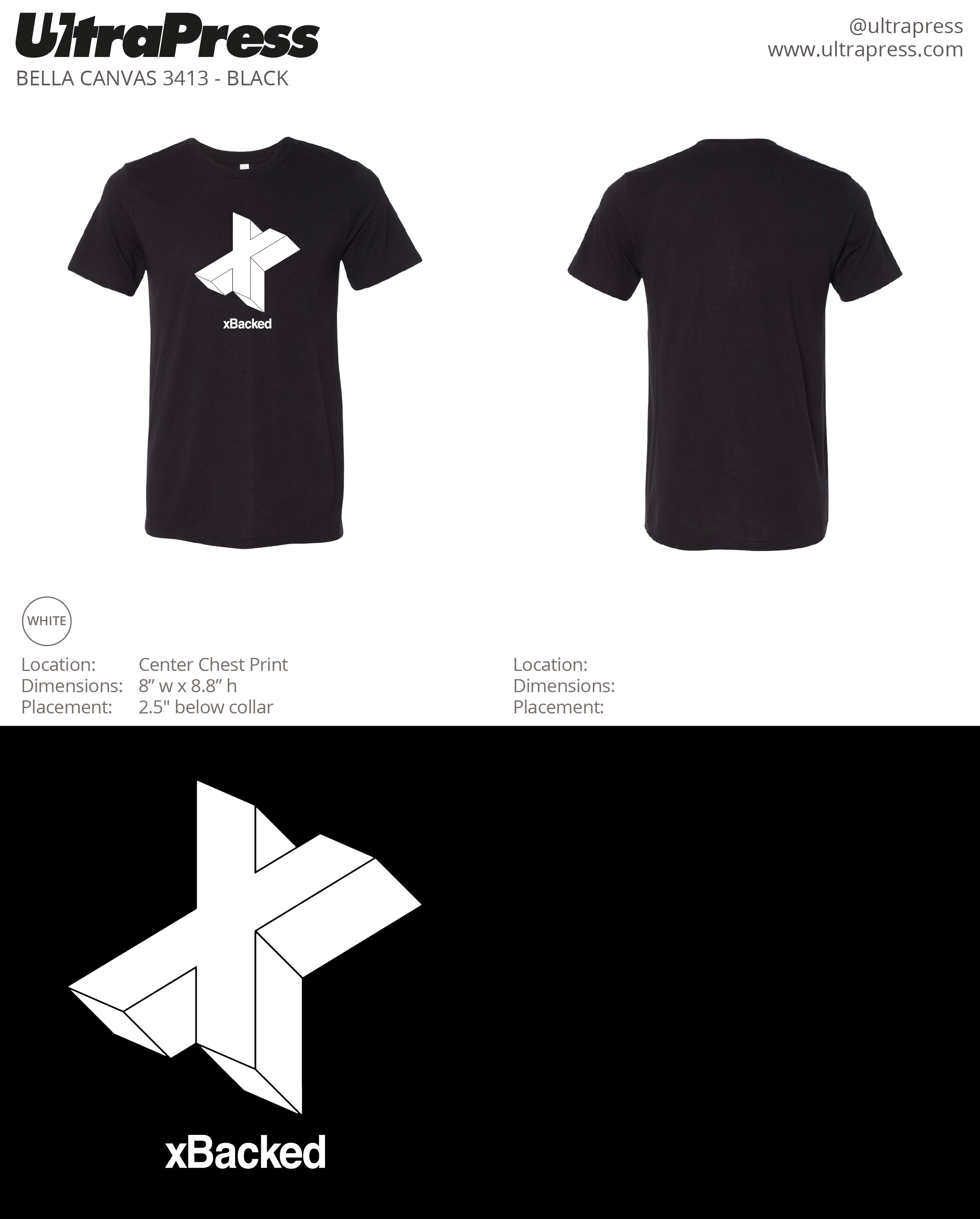 xBacked T-shirts (48 piece price link)