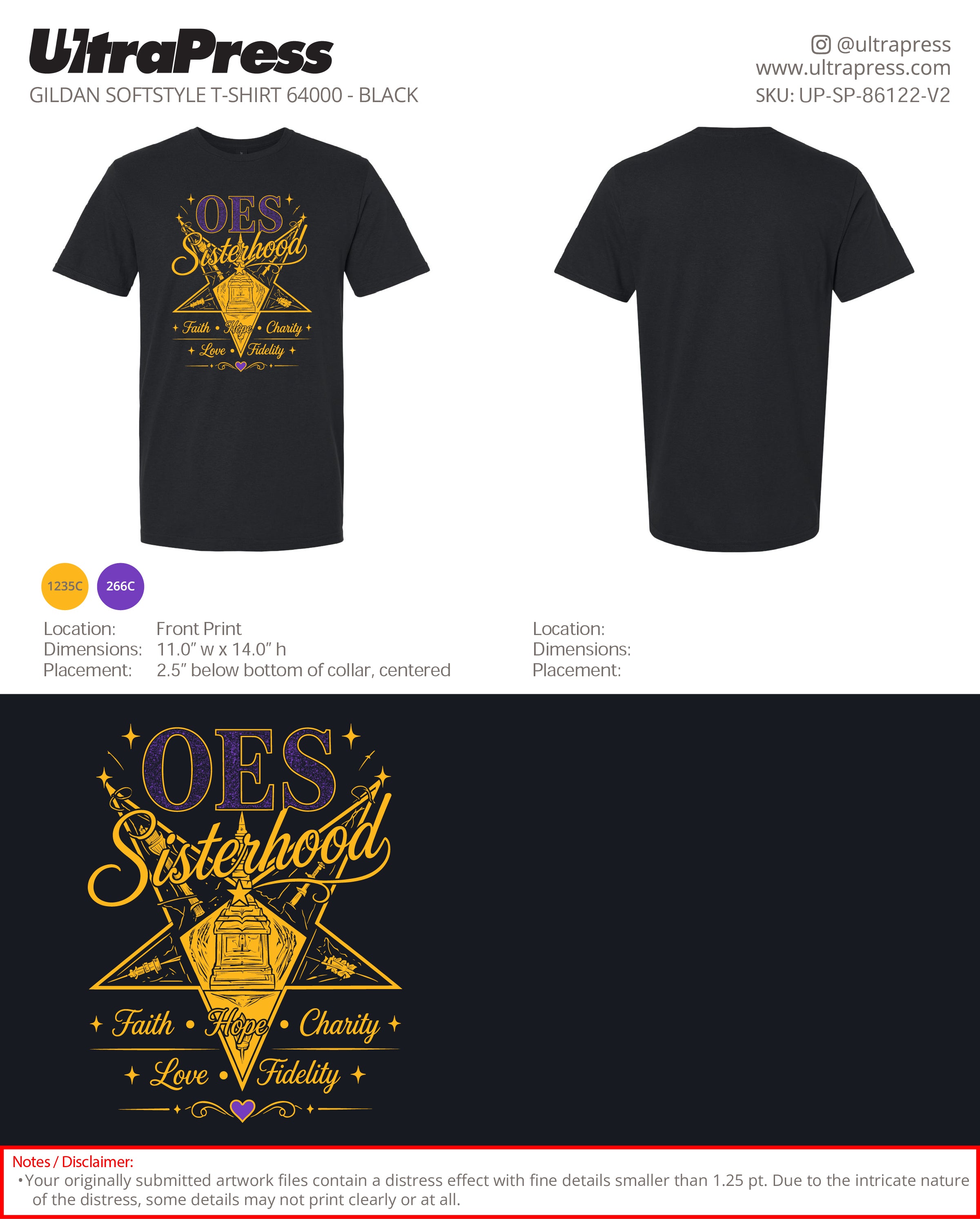 UP-SP-86122 OES Sisterhood - Stephanie Rountree 100 Min Qty (Bulk)