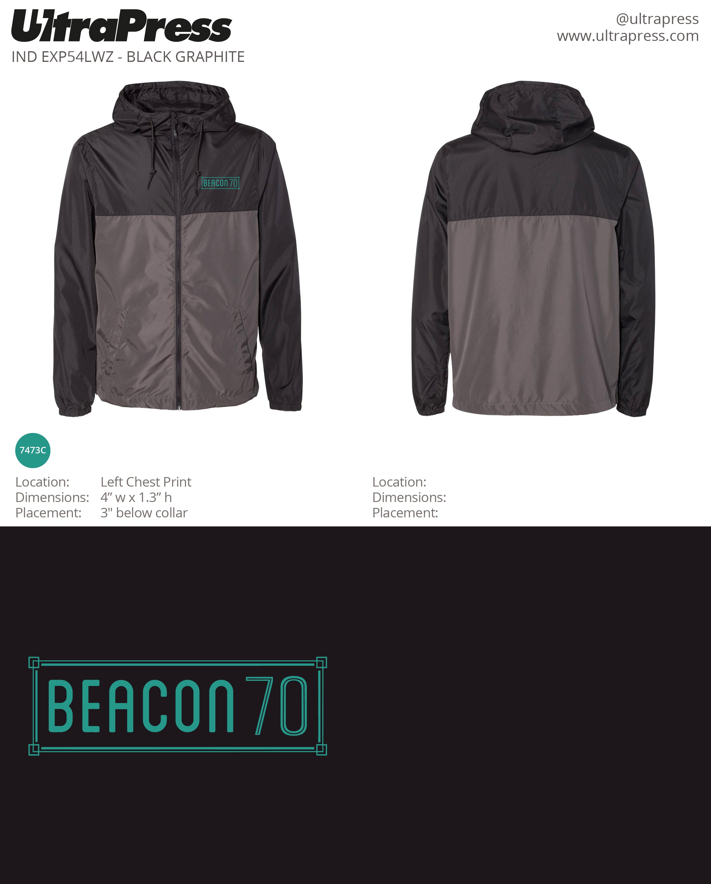 UP-BCN-61116 Beacon 70 Zip Ups - Vince 12 Min Qty (Bulk)