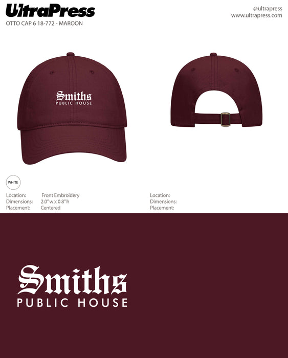 UP-EMB-65499 Smiths Dad Hats (Bulk - 48 Min Qty)