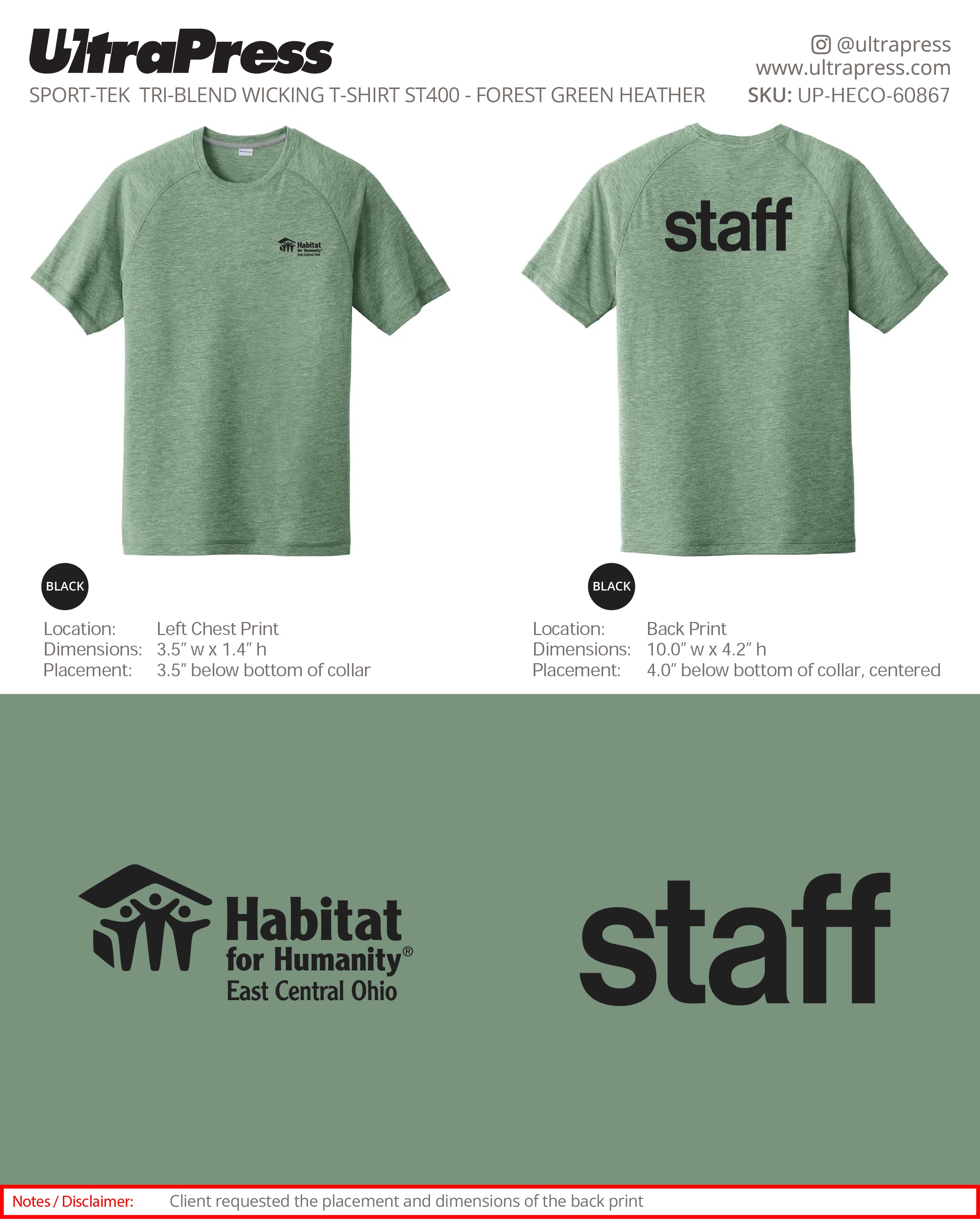UP-HECO-60867 HECO Staff (Black Ink) 100 Min Qty (Bulk)