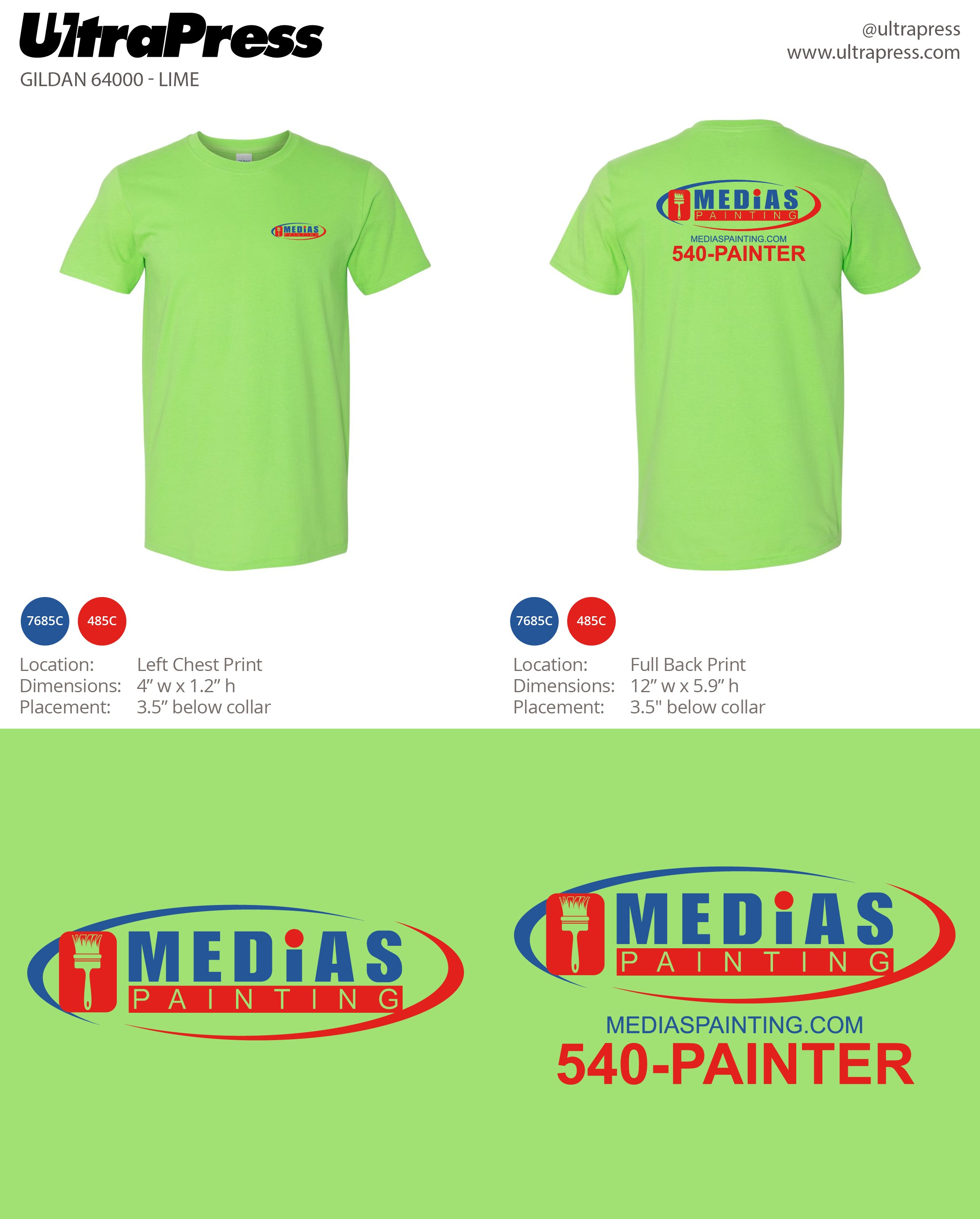 UP-SP-67177 Medias Painting Shirts 100 Min Qty (Bulk)
