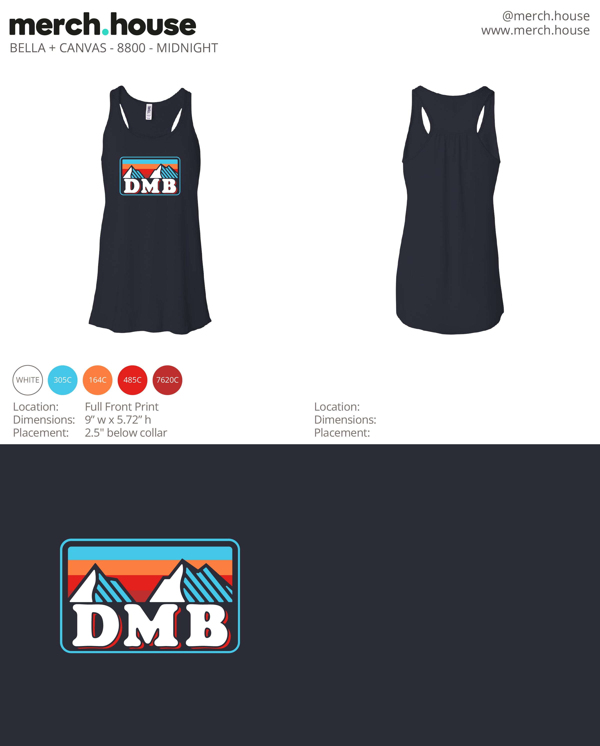 UP-SP-67319 DMB Mountain Sticker 2024 - 100 Min Qty (BULK)