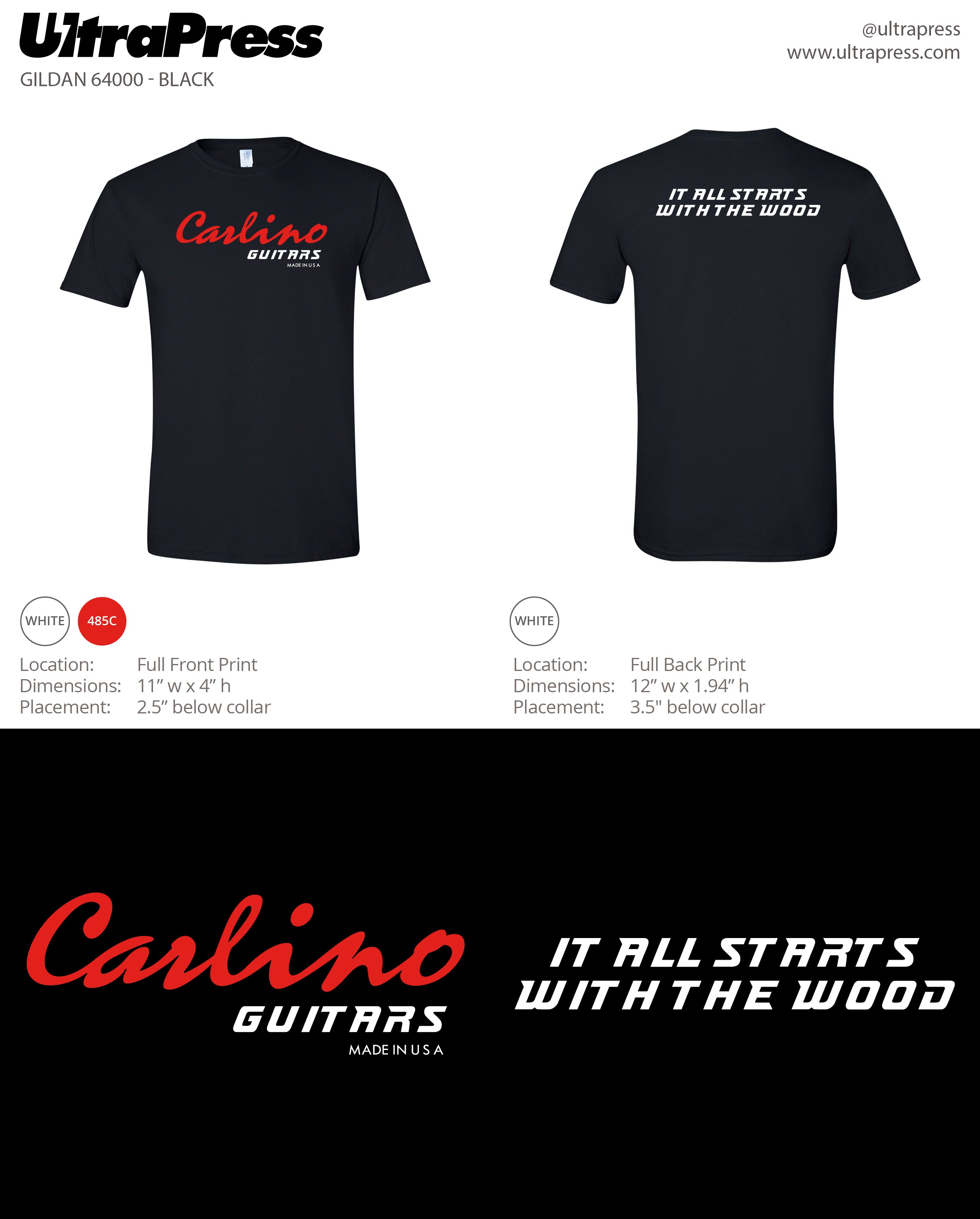 UP-SP-67402 Carlino Guitars - Eddie - 100 Min Qty (BULK)