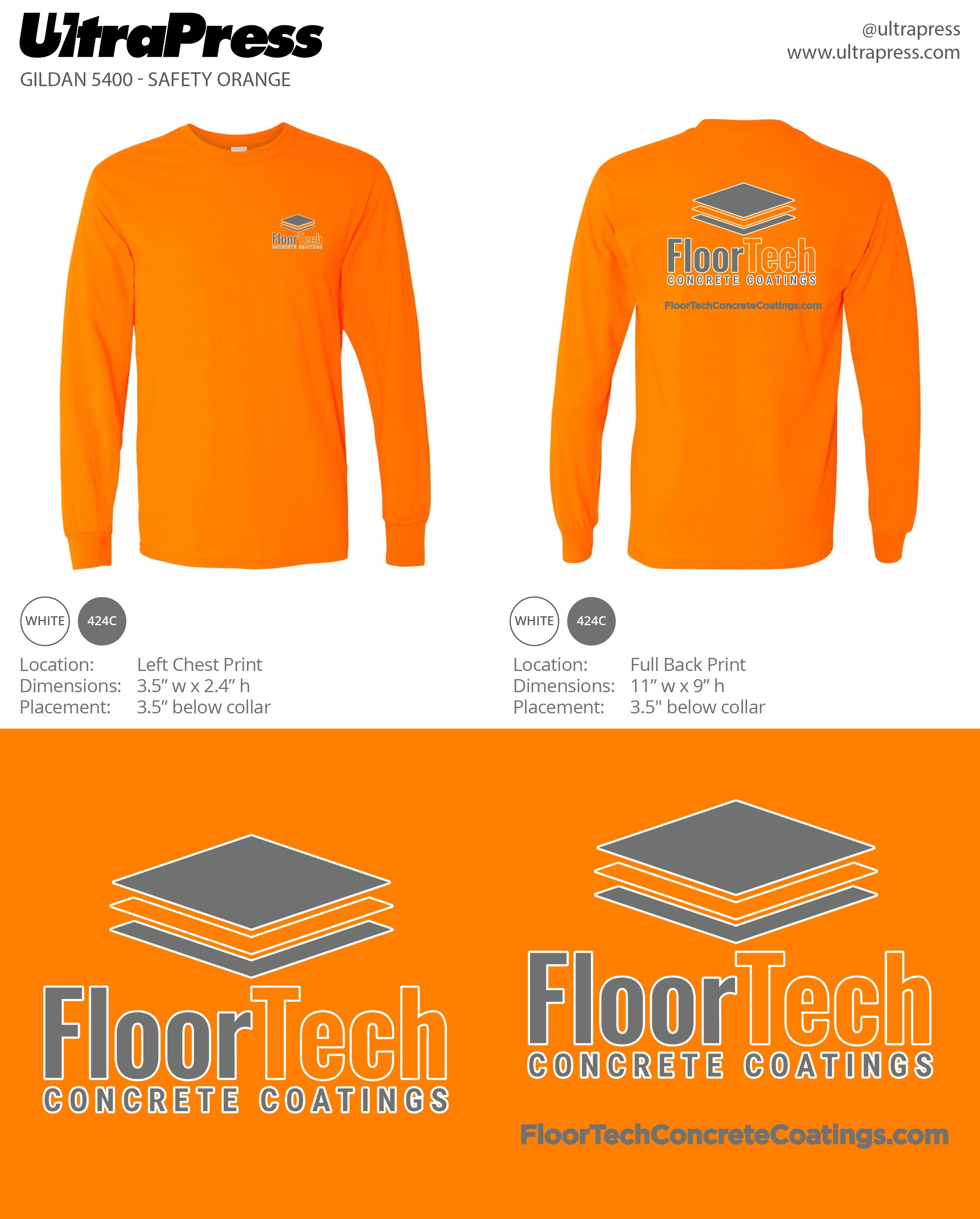 UP-SP-67511 Floor Tech 2024 100 Min Qty Long Sleeves (Bulk)