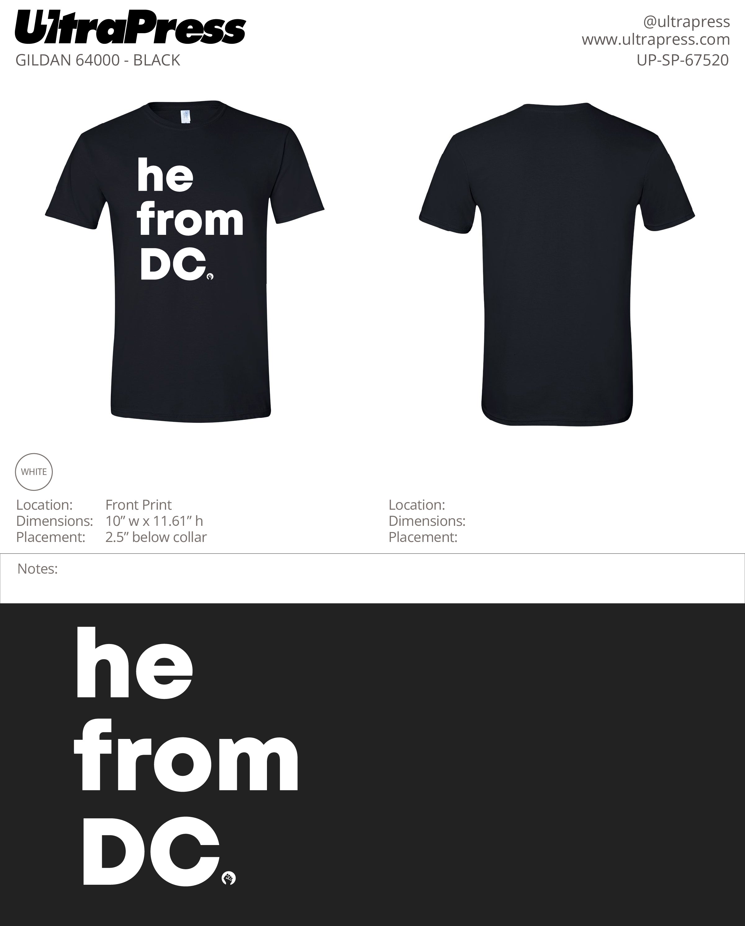 UP-SP-67520 He From DC - Dianne Young 100 Min Qty (Bulk)