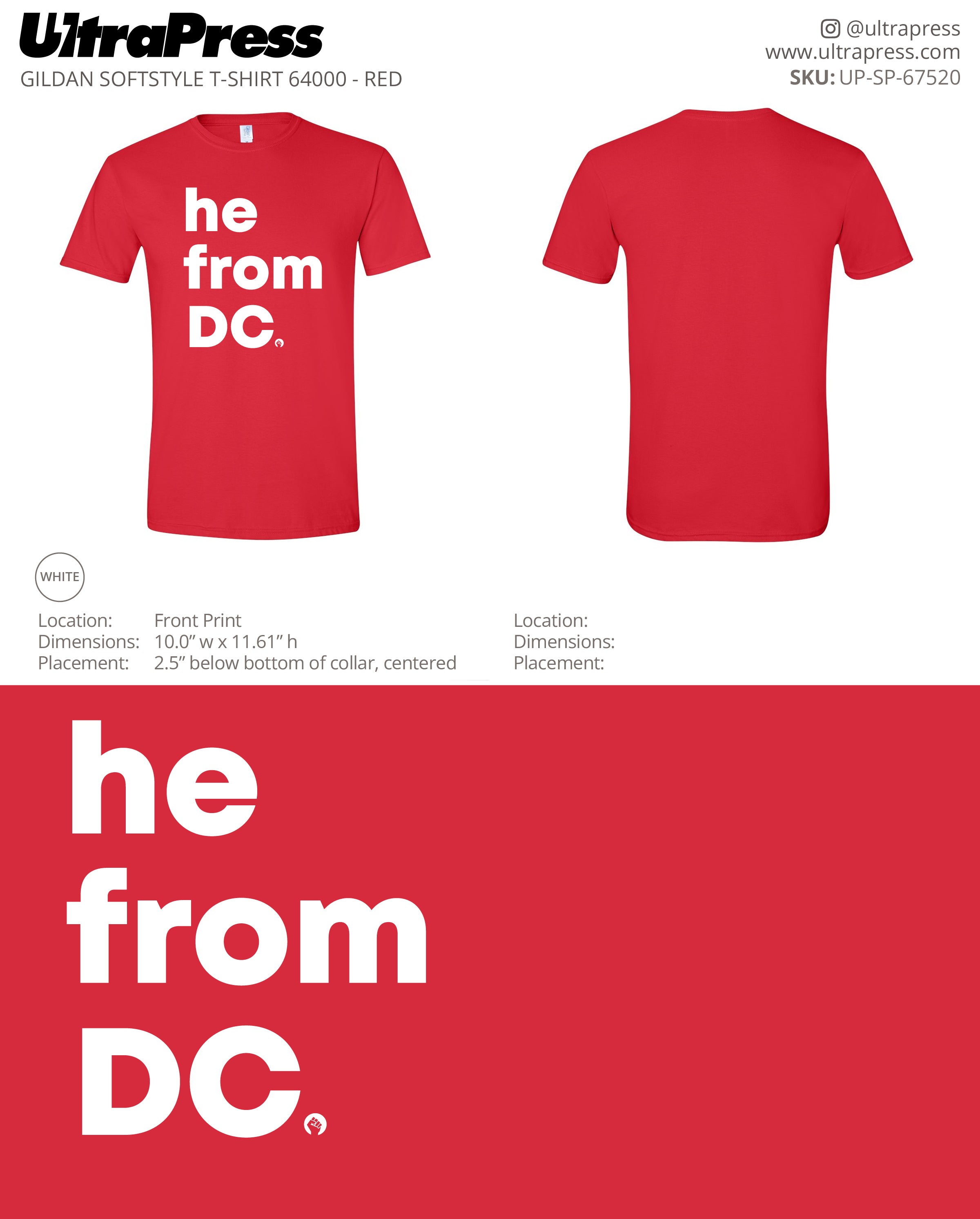 UP-SP-67520 He From DC - Dianne Young 100 Min Qty (Bulk)